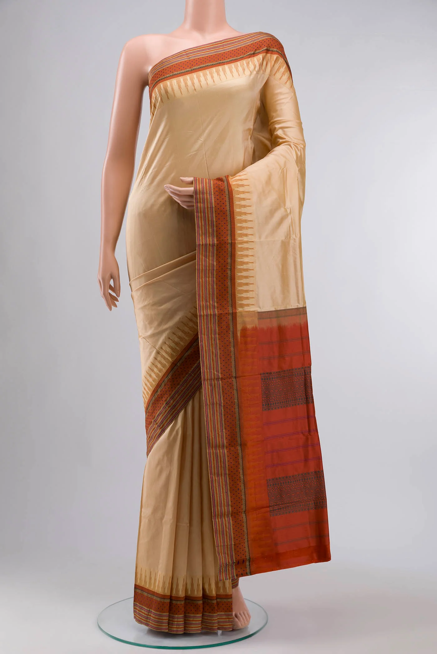 Sandal Bangalore Silk Saree