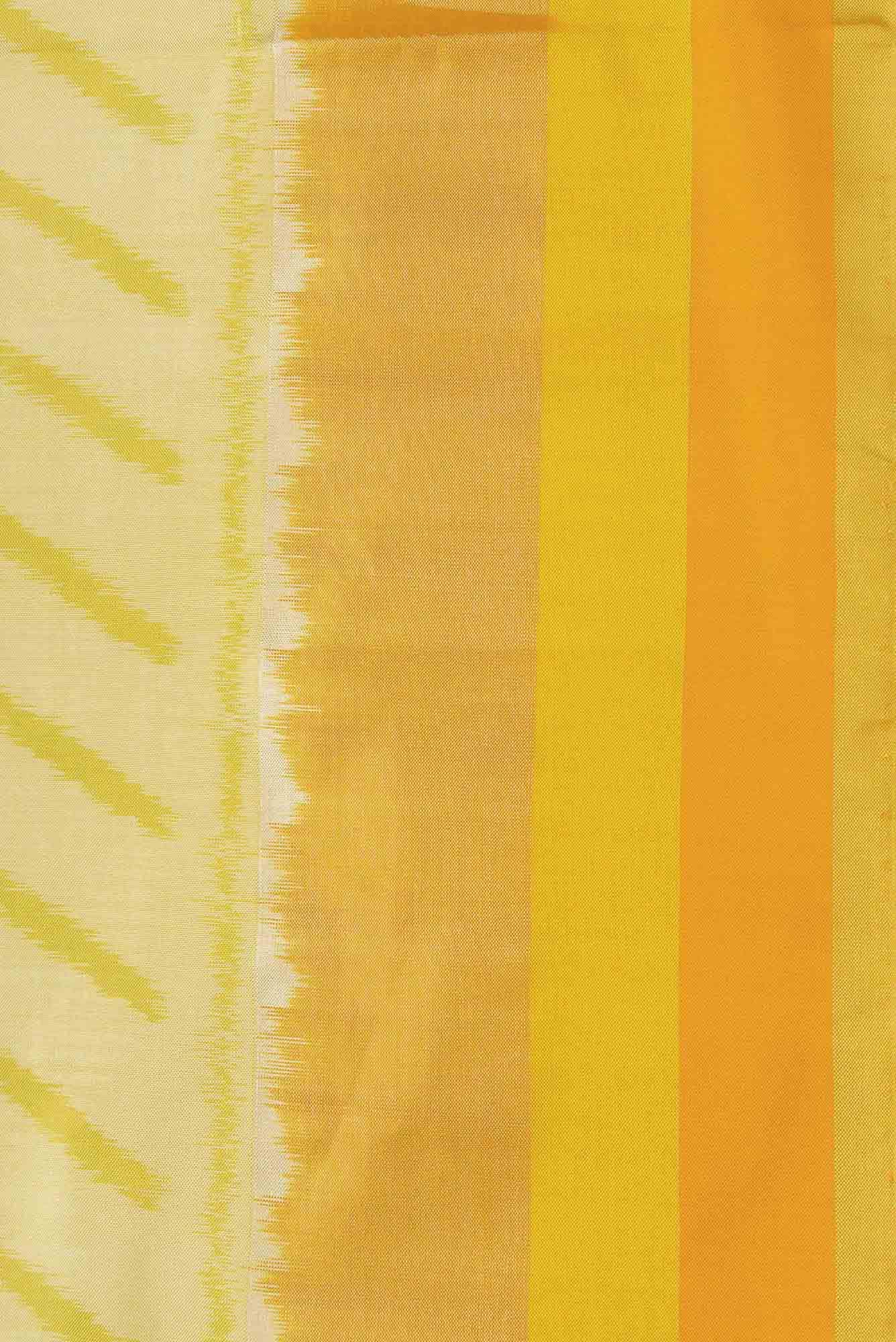 Sandal Dual Tone Double Ikat Saree - Image 5