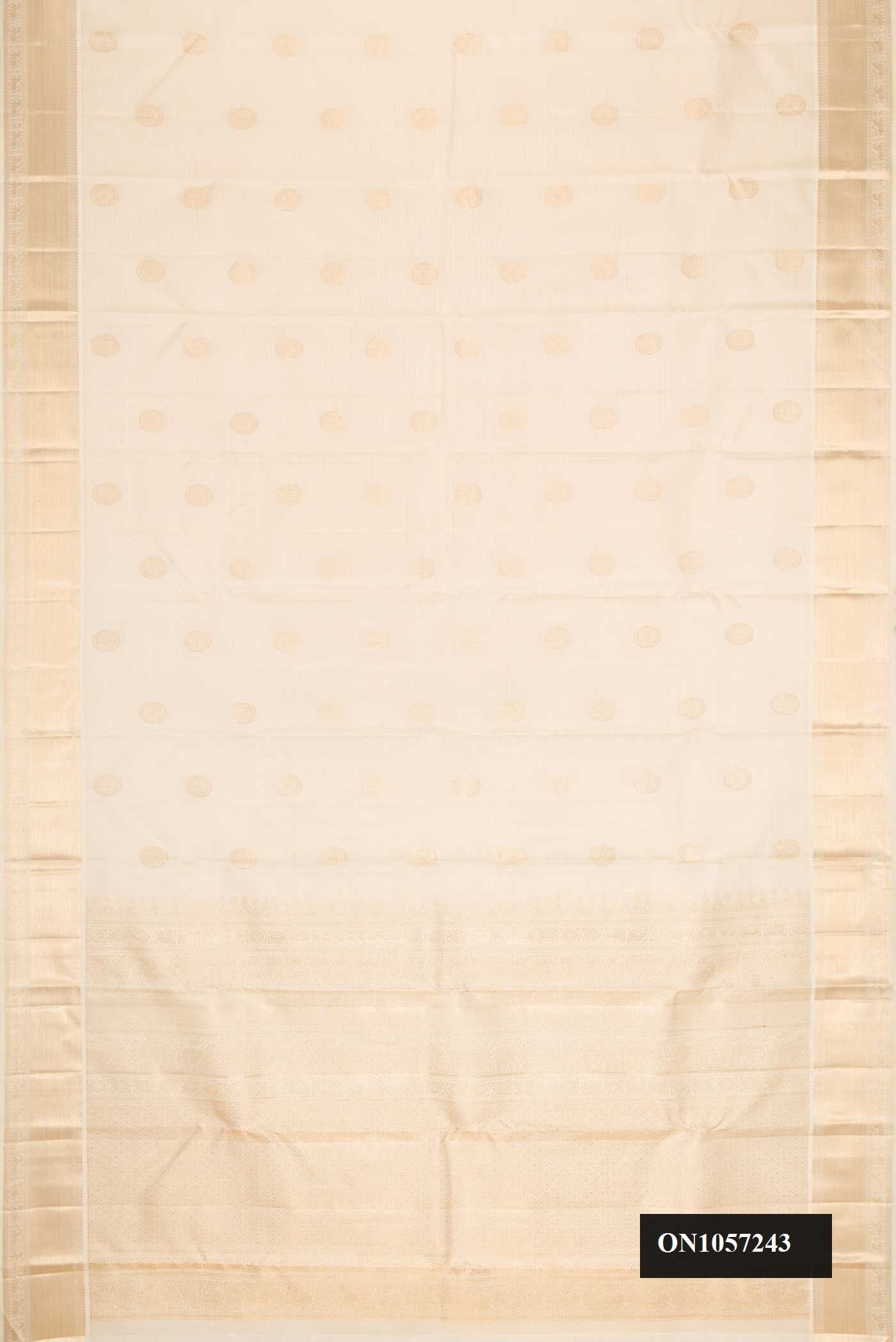 Sandal Dual Tone Kanchipuram Silk Saree