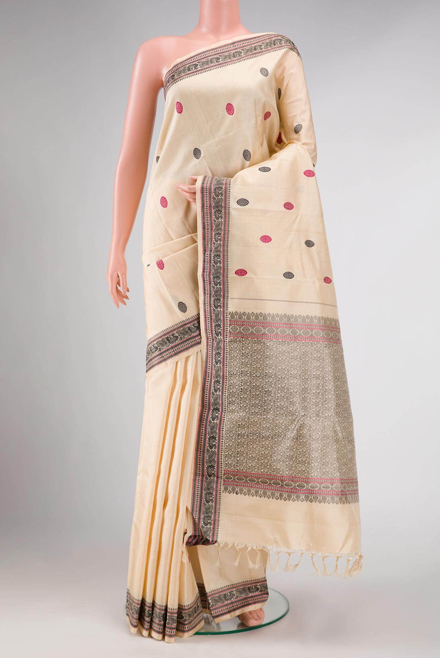 Sandal Dual Tone Kanjivaram Silk Saree