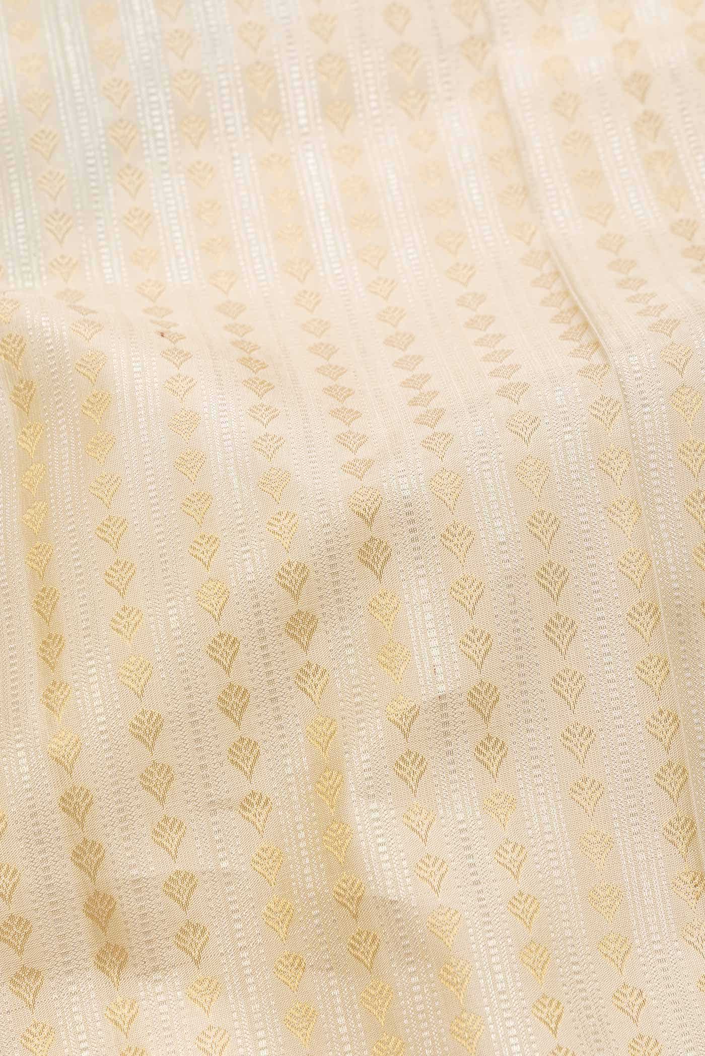 Sandal Dual Tone Kanchipuram Silk Saree - Image 3