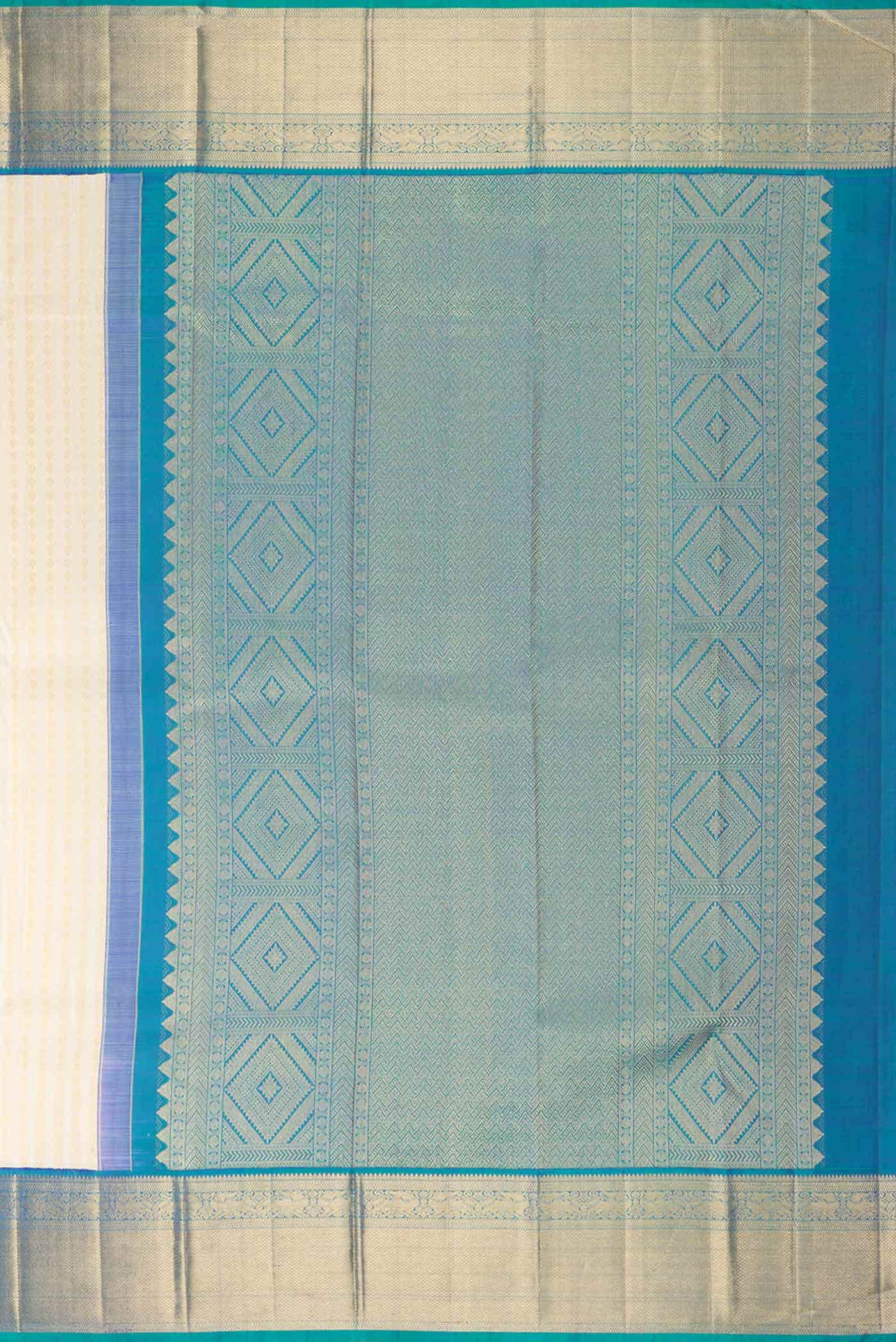 Sandal Dual Tone Kanchipuram Silk Saree - Image 5