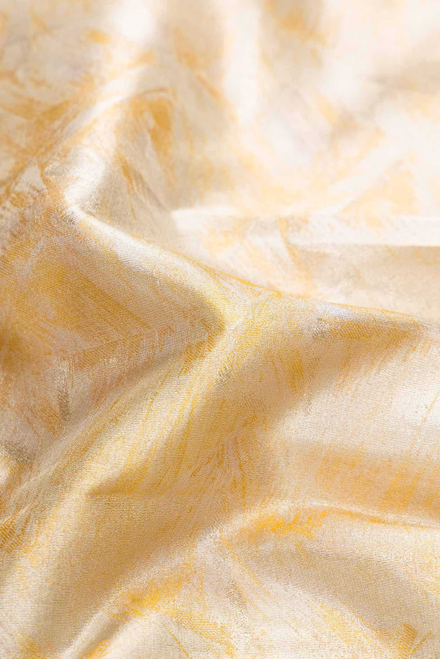 Sandal Dual Tone Kanchipuram Tissue Silk Saree - Image 3