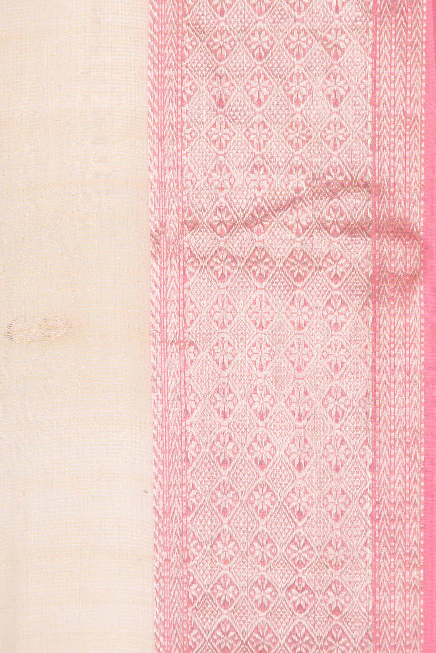 Sandal Dual Tone Kota Silk Saree - Image 3