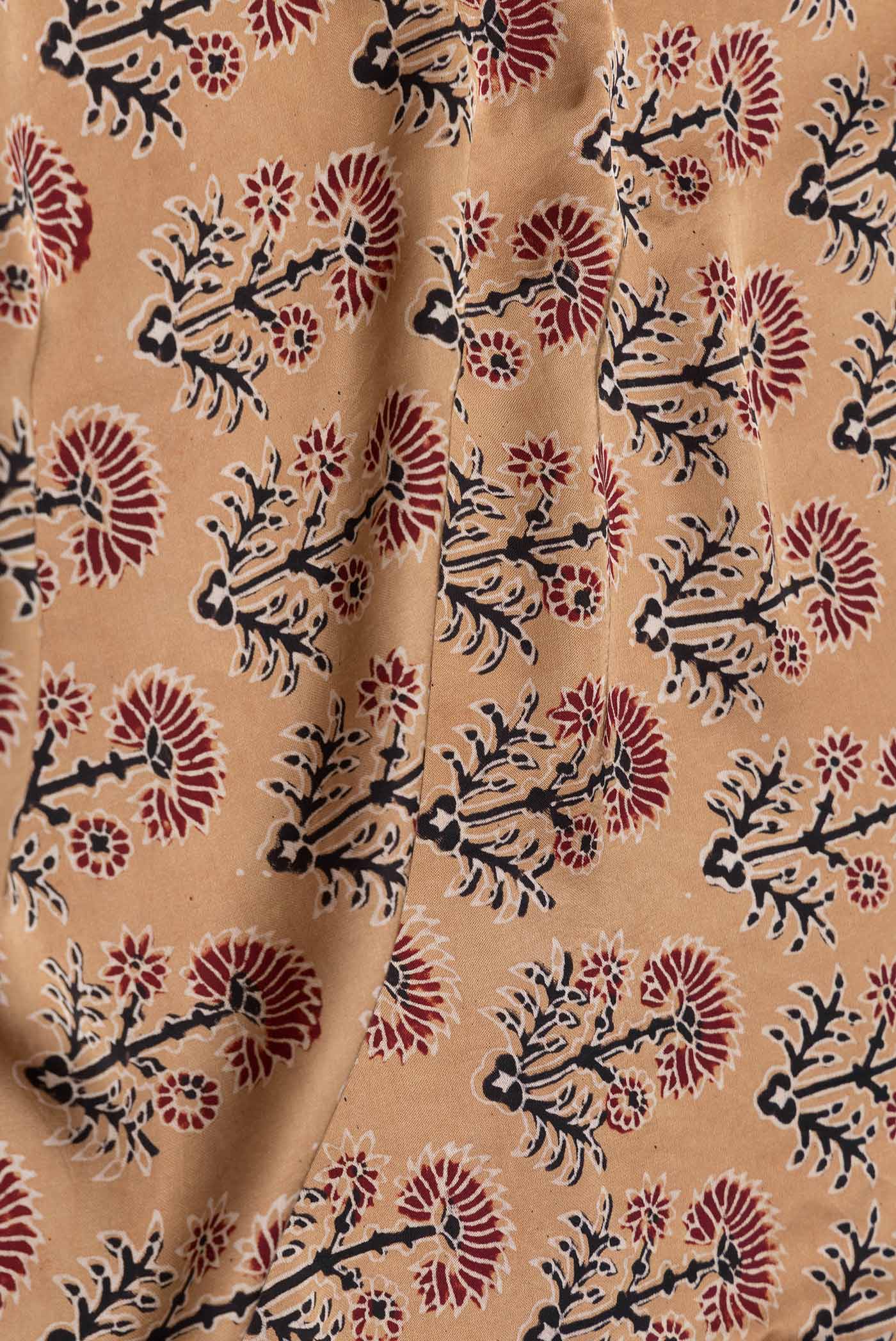 Sandal Dual Tone Satin Silk Saree - Image 2