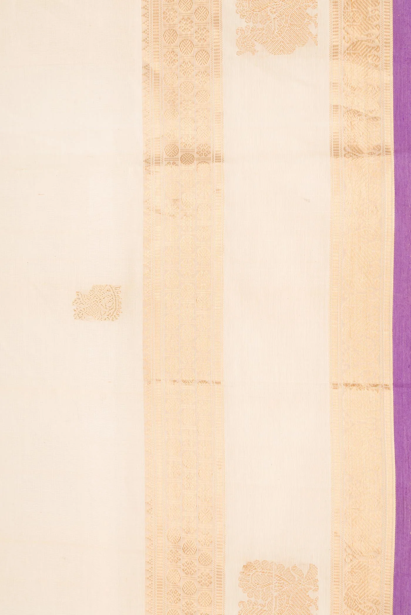 Sandal Dual Tone Silk Cotton Saree - Image 3