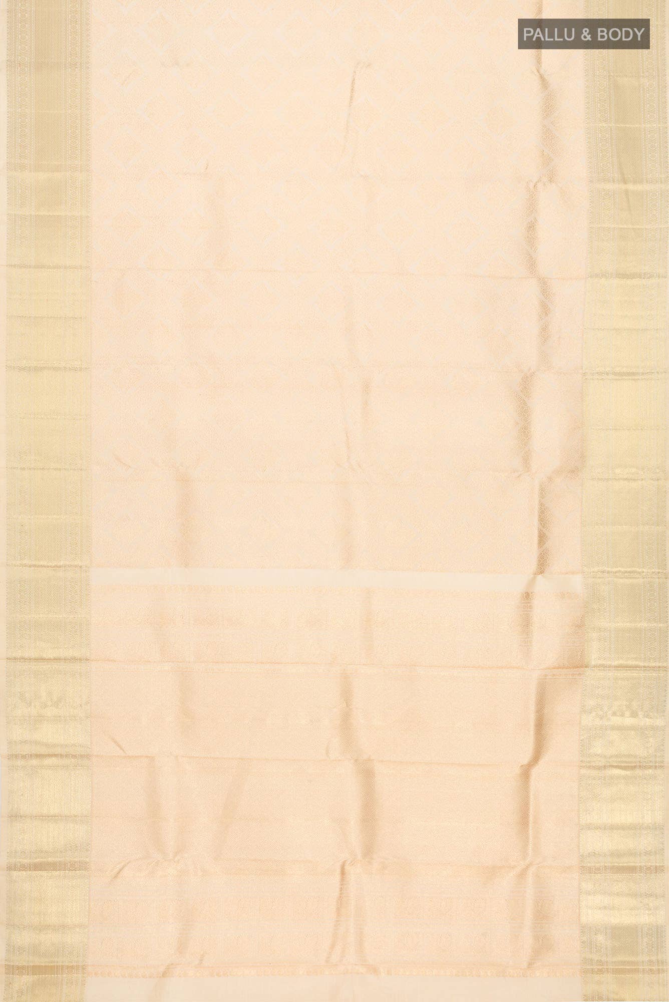 Sandal Kanchipuram Silk Saree - Image 4
