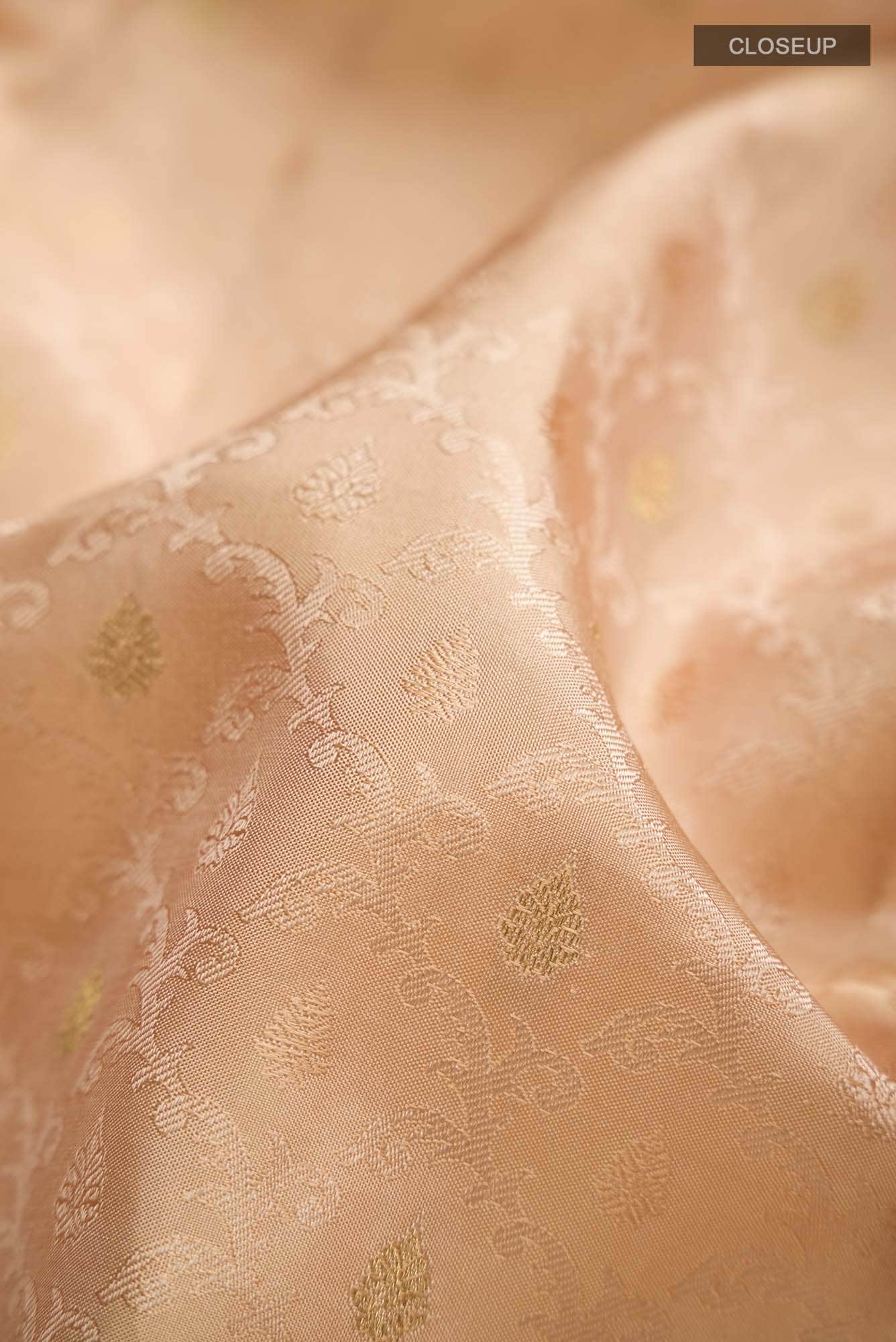 Sandal Kanchipuram Silk Saree - Image 3