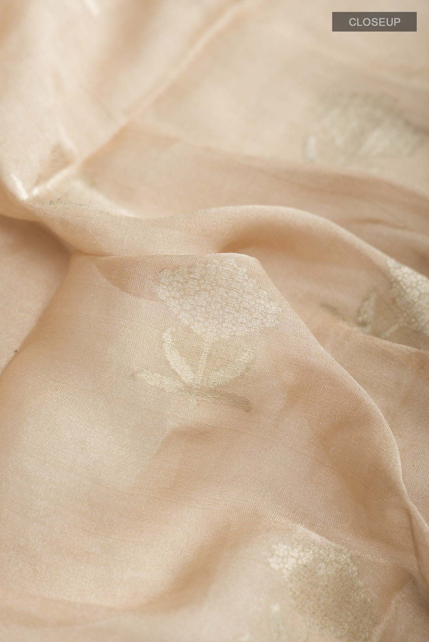 Sandal Mysore Georgette Saree - Image 2