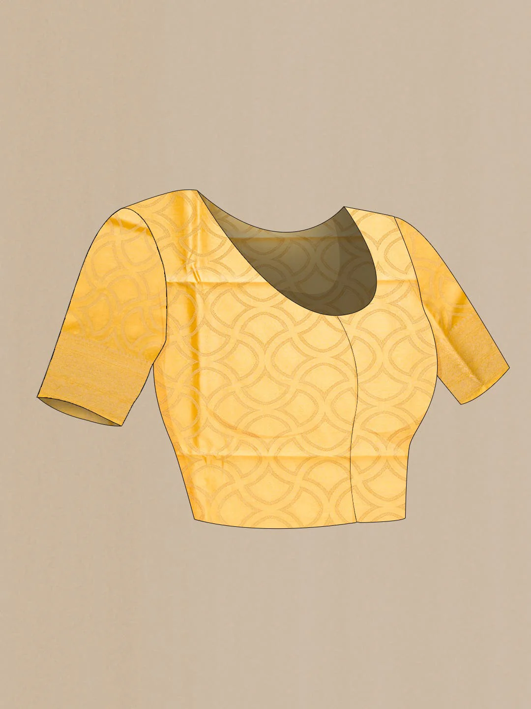 Sandal Tussar Silk Saree - Image 4