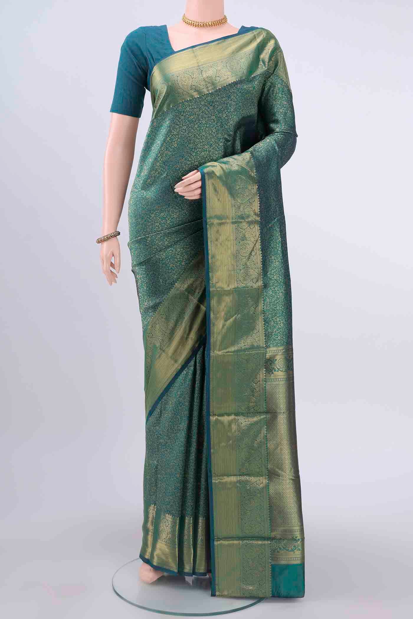Blue Bangalore Silk Saree