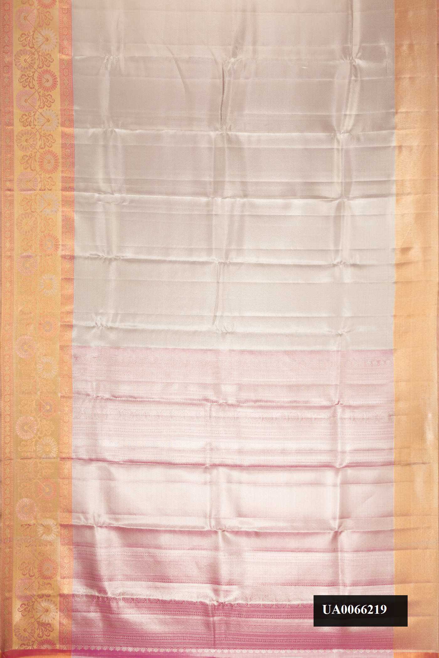 Silver Dual Tone Kanchipuram Tissue Silk Saree