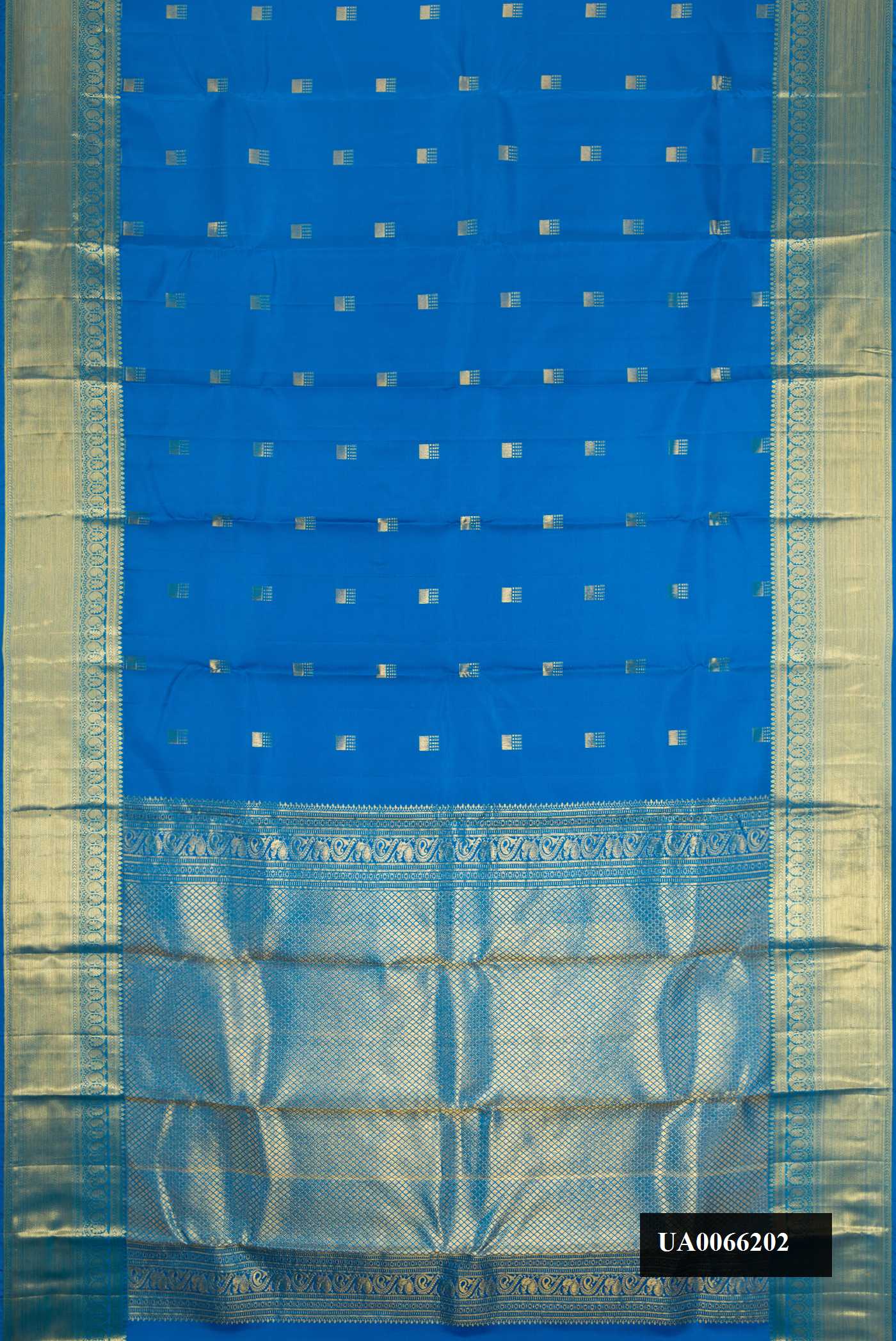 Sky Blue Dual Tone Kanchipuram Silk Saree