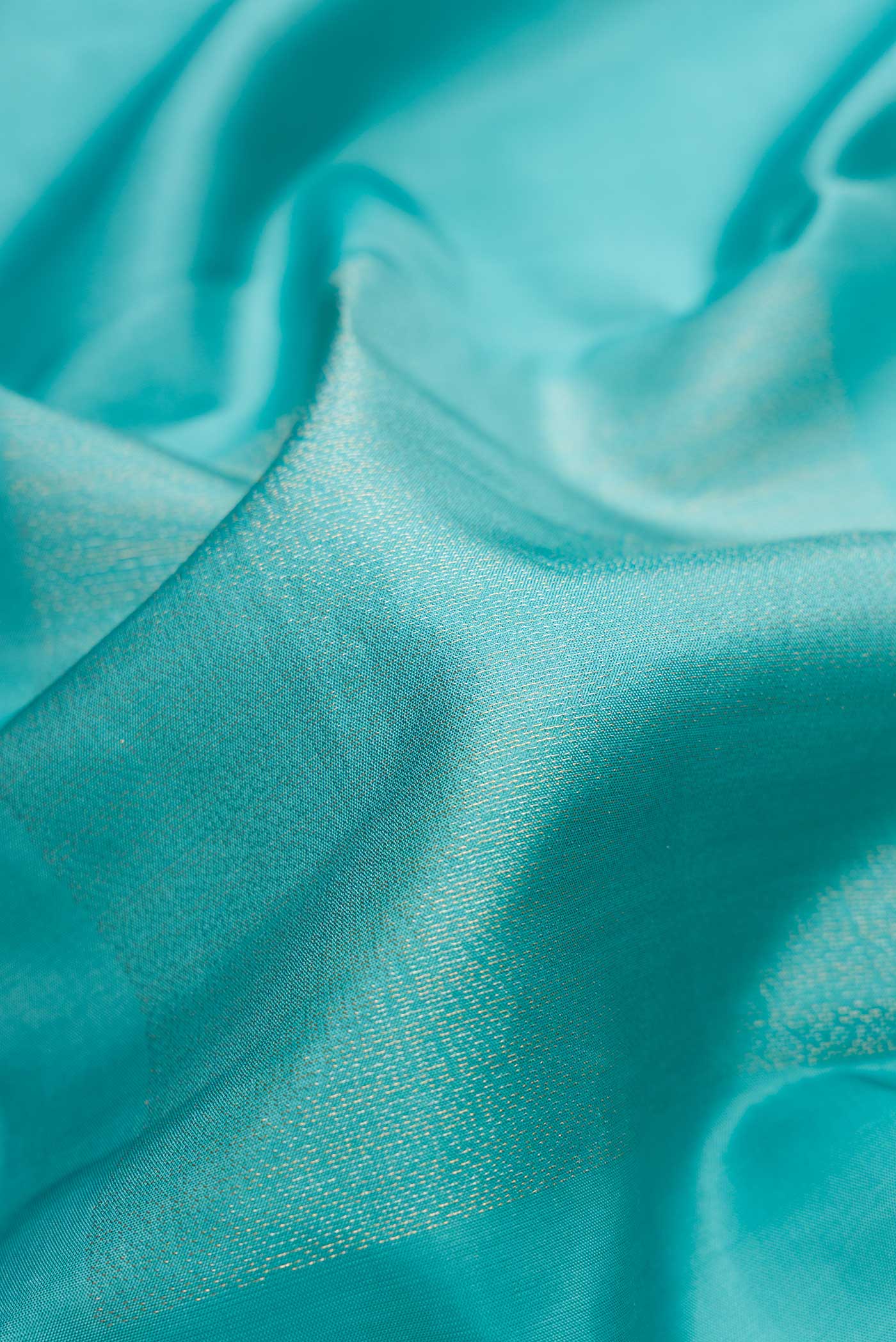 Sky Blue Dual Tone Soft Silk Saree - Image 2