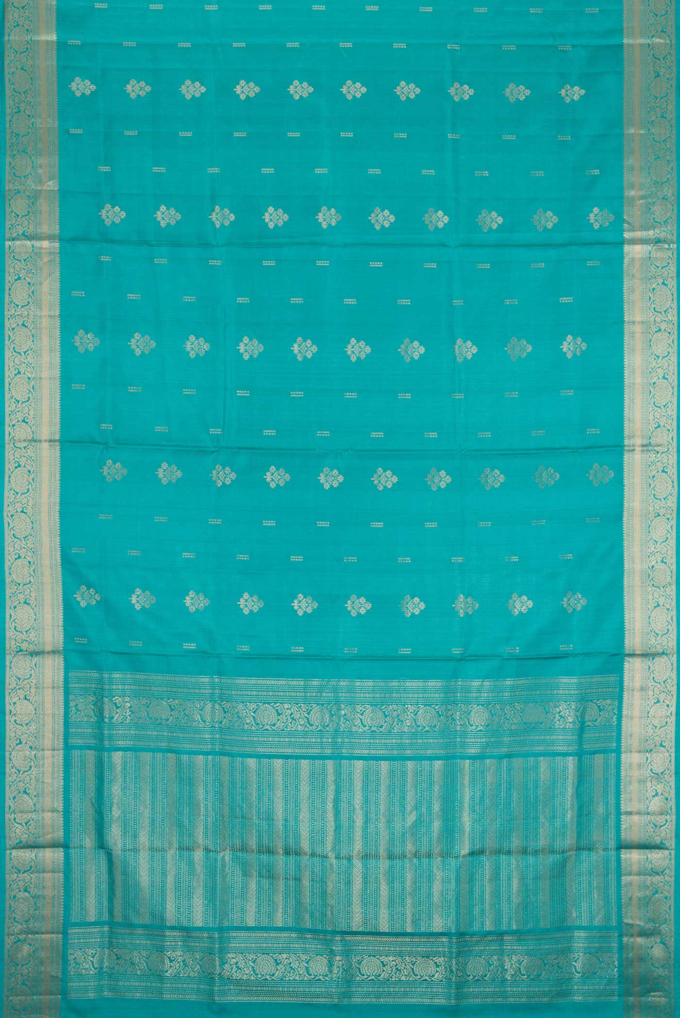 Blue Soft Silk Saree - Image 6