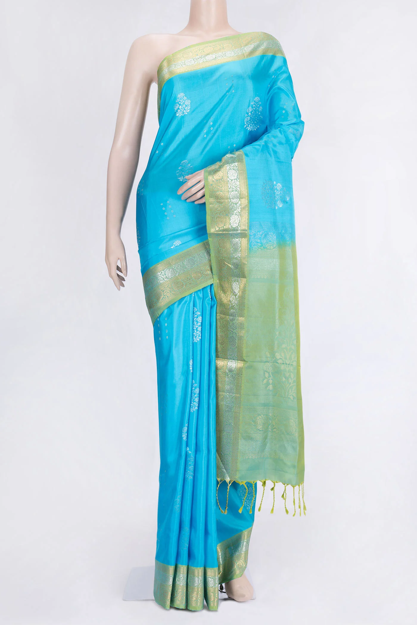 Sky Blue Soft Silk Saree