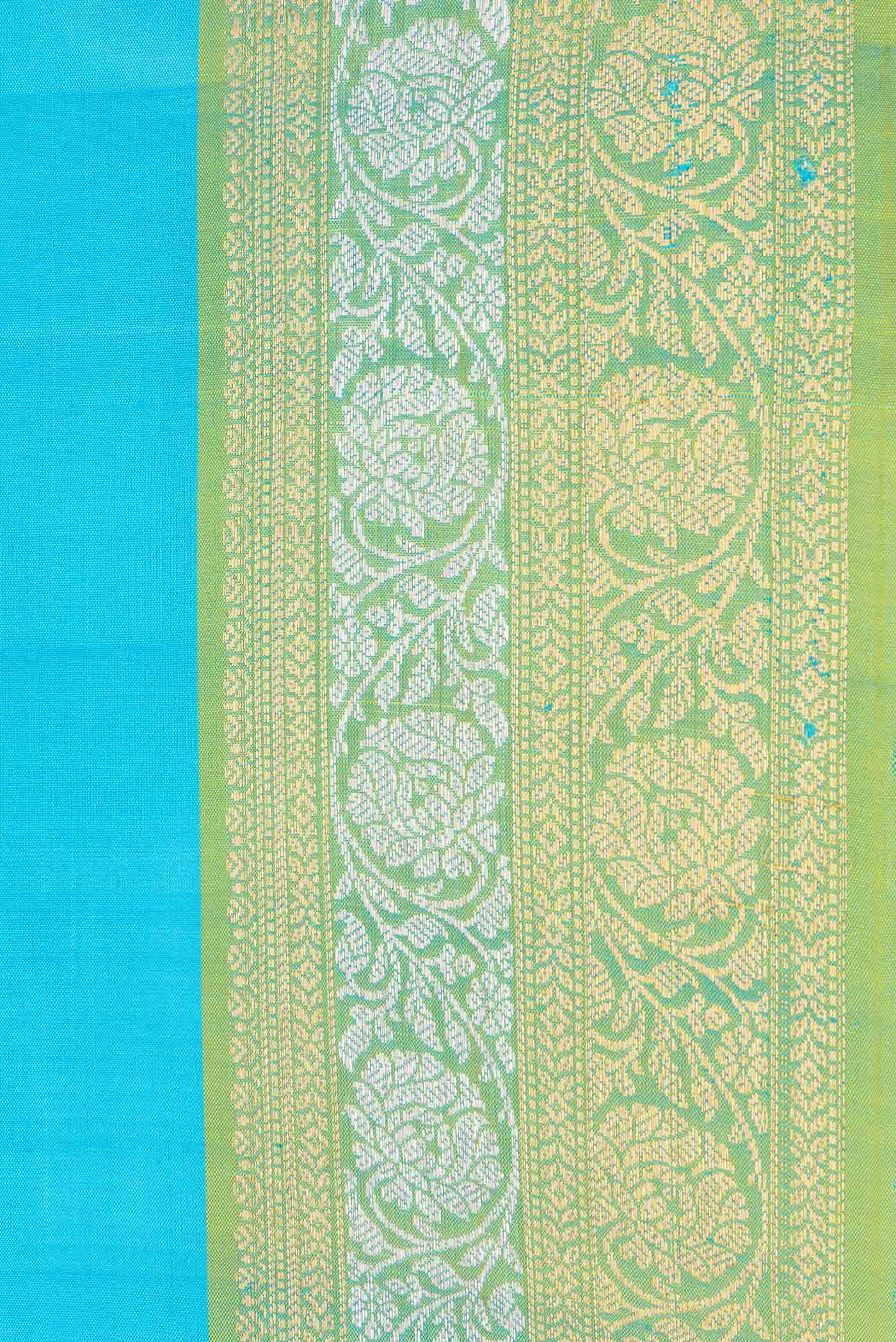 Sky Blue Soft Silk Saree - Image 3