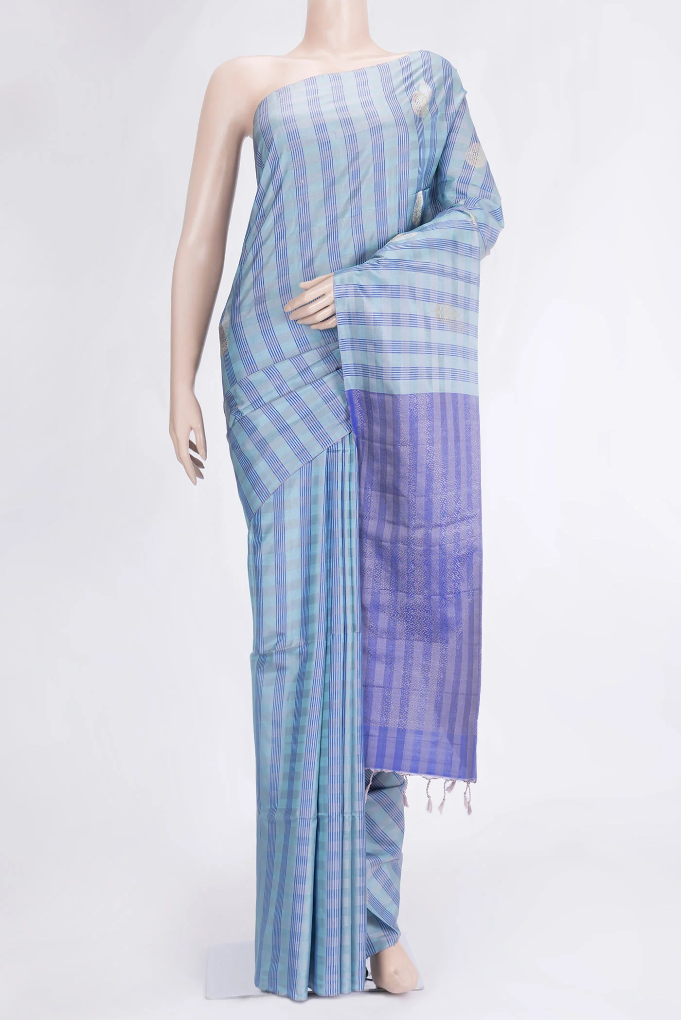 Blue Soft Silk Saree