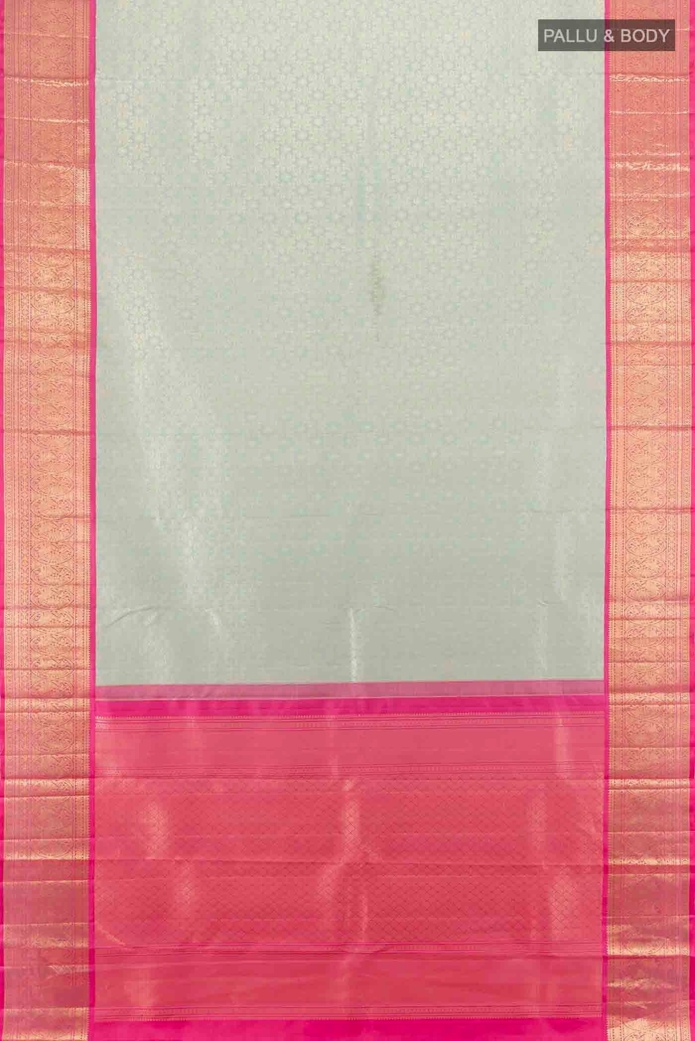 Light Blue Kanchipuram Silk Saree - Image 5