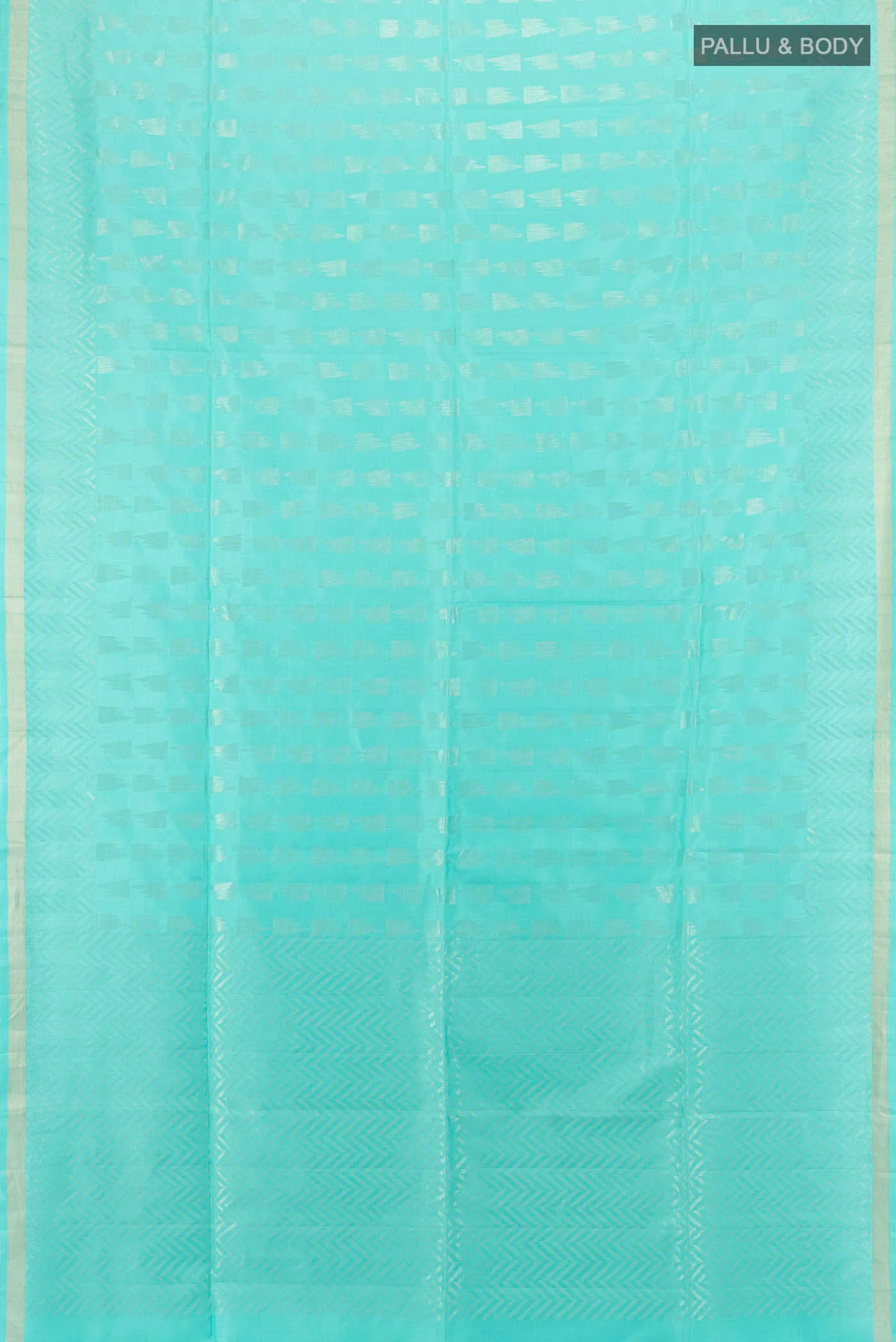 Light Blue Soft Silk Saree - Image 5