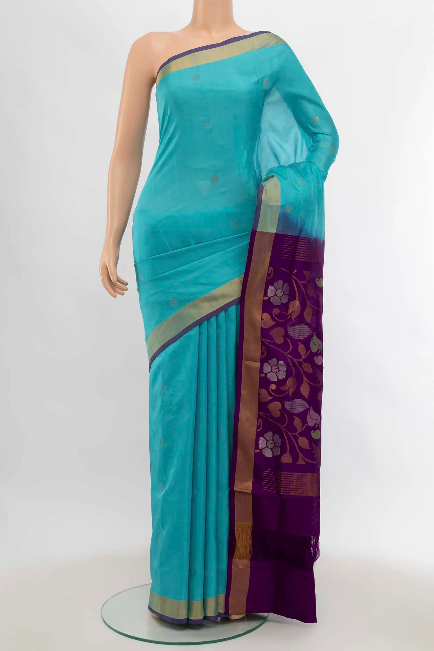 Sky Blue Uppada Silk Saree