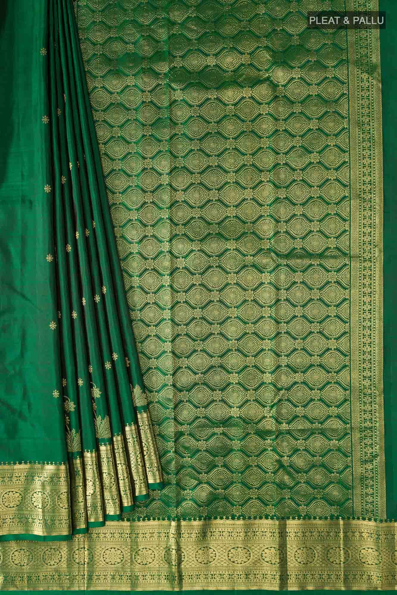 Tarangini-Green Kanchipuram Silk Saree - Image 2