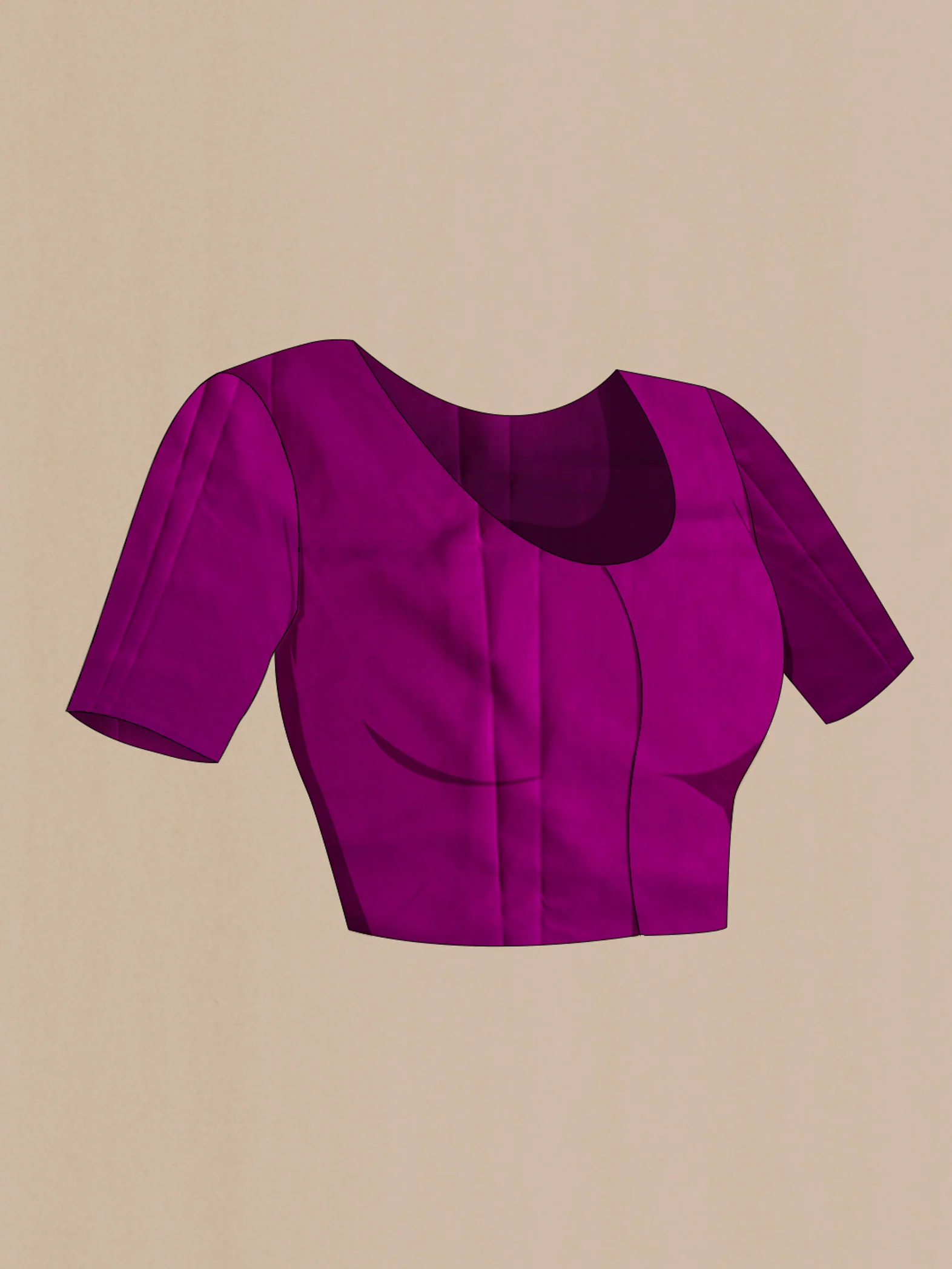 Violet Banarasi Silk Saree - Image 5