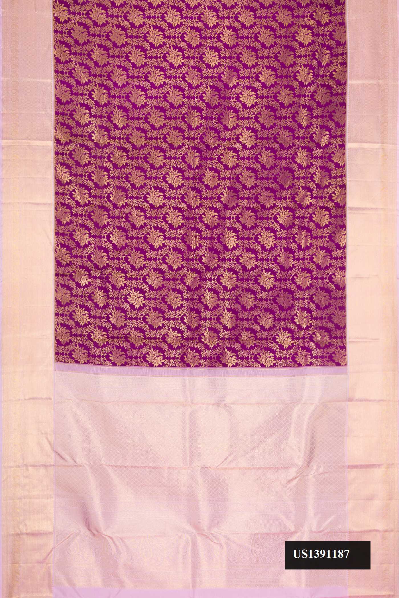 Violet Dual Tone Kanchipuram Silk Saree