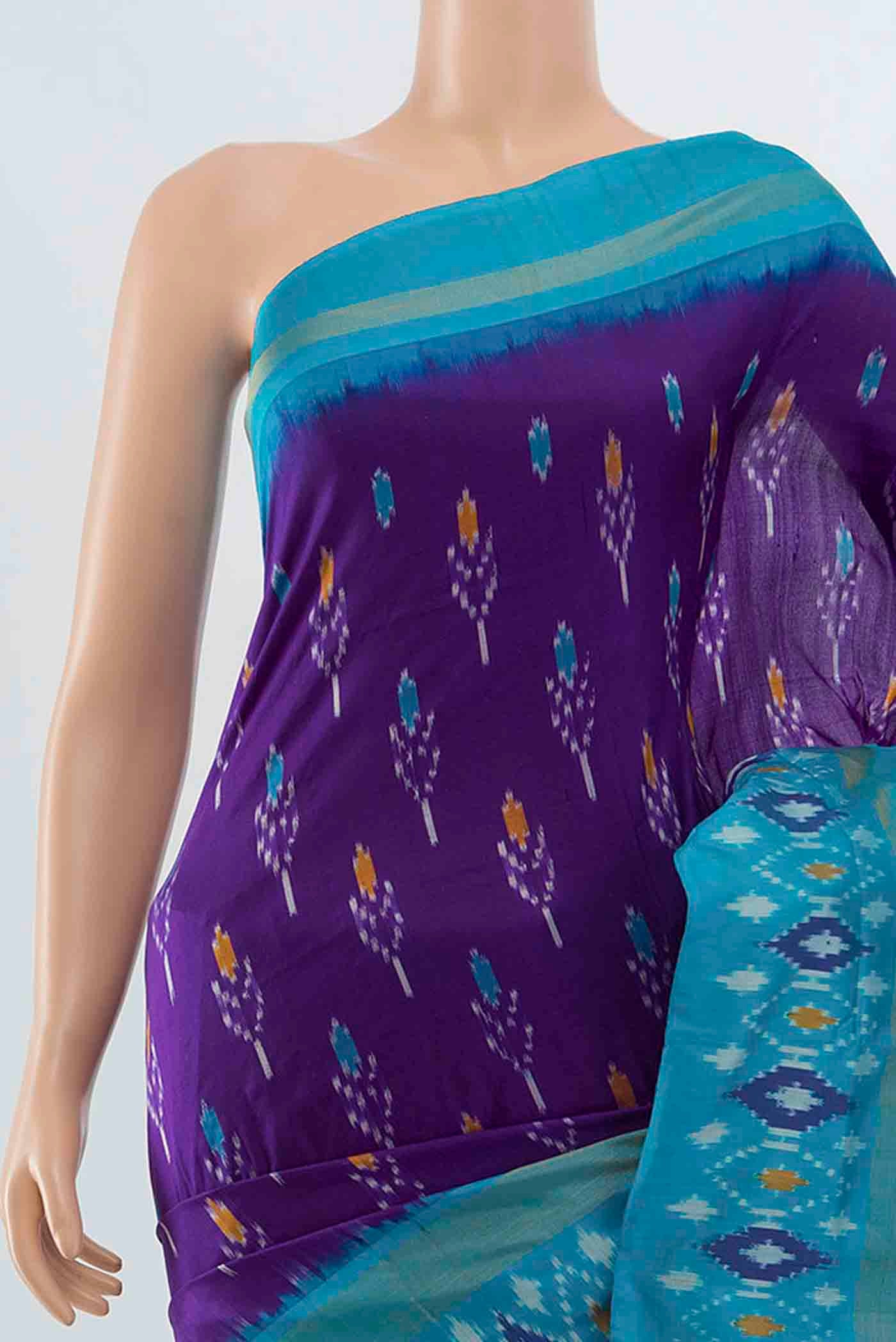 Violet Pochampally Saree - Image 2