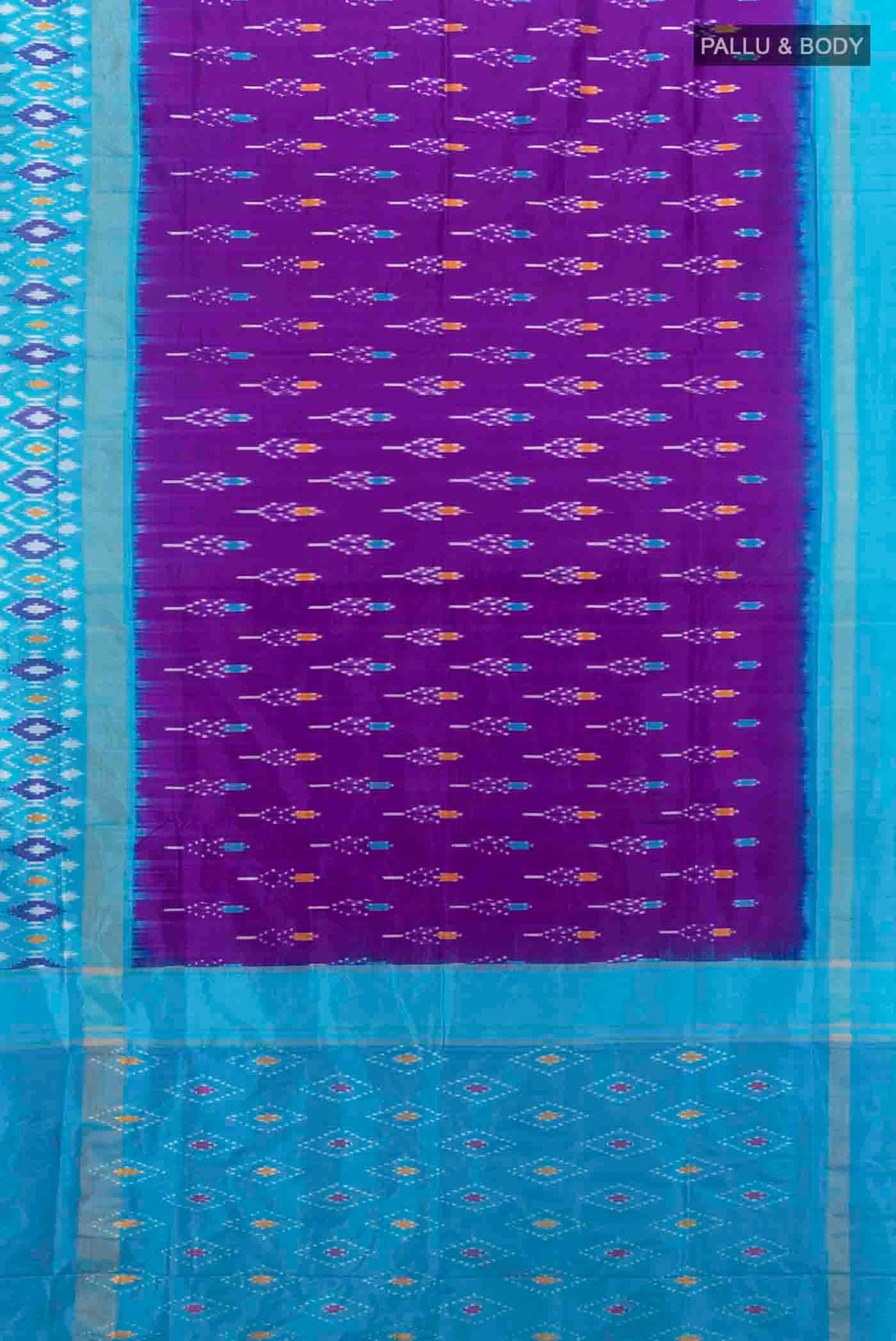 Violet Pochampally Saree - Image 5