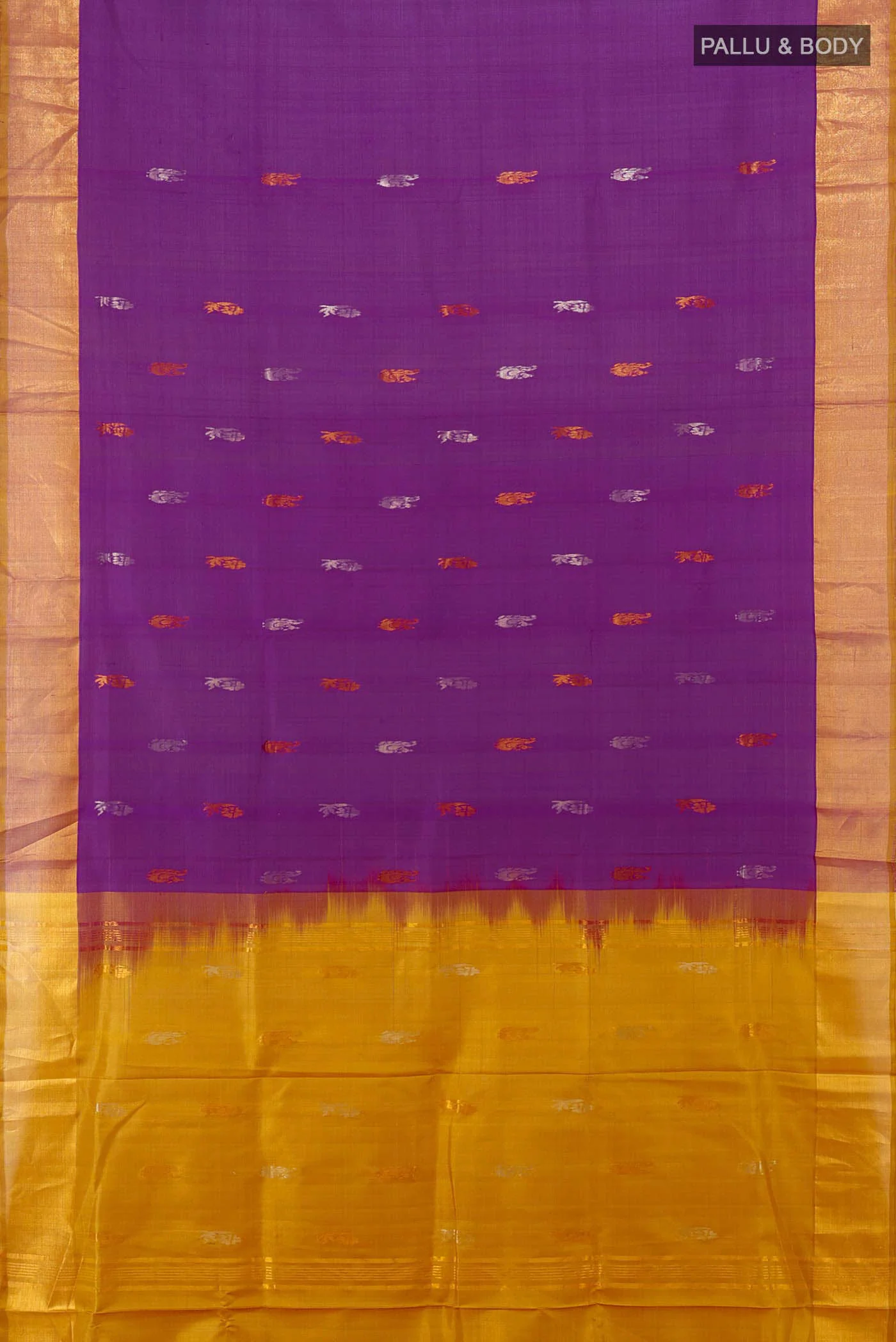 Purple Uppada Silk Saree - Image 5