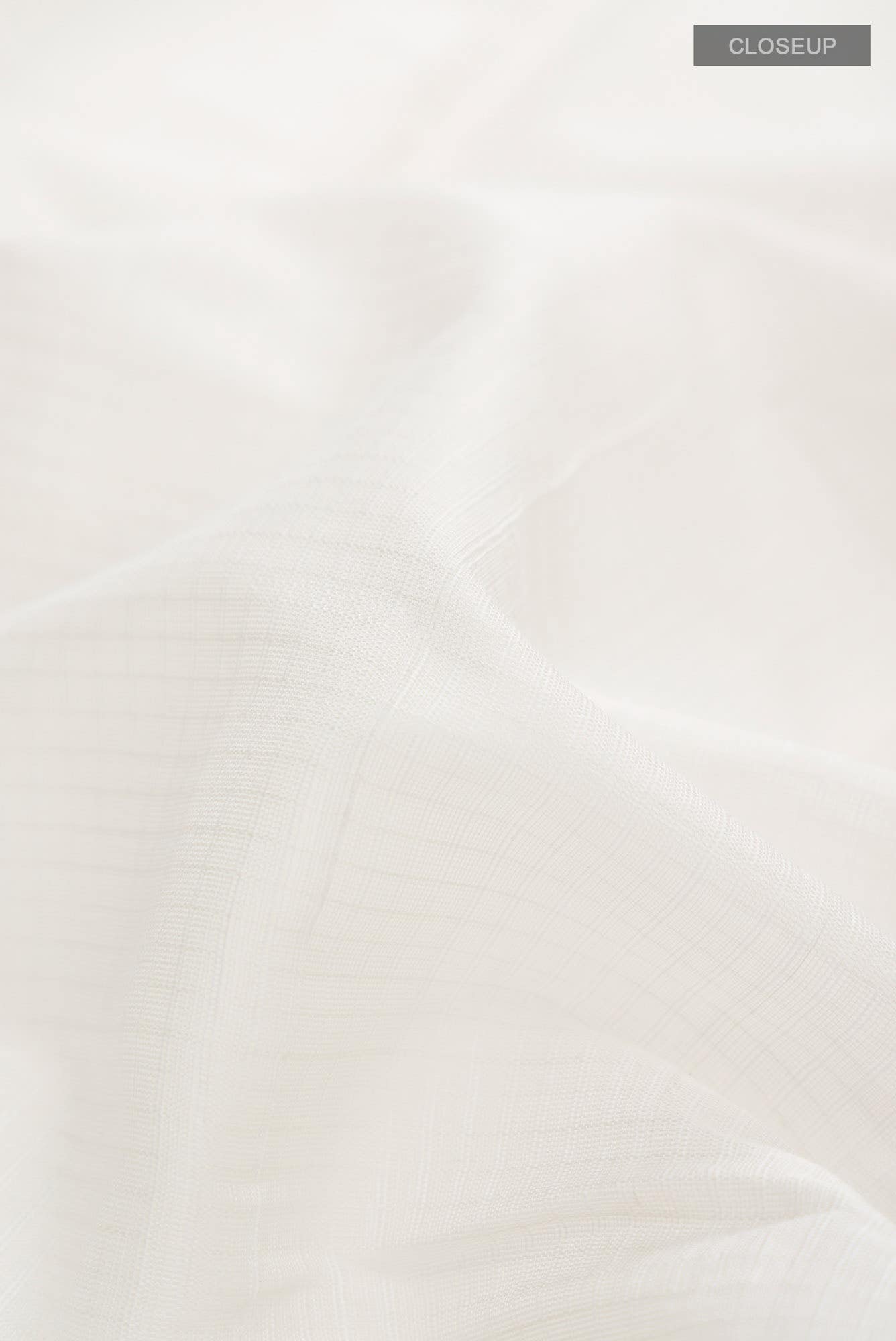 White Cotton Saree - Image 2