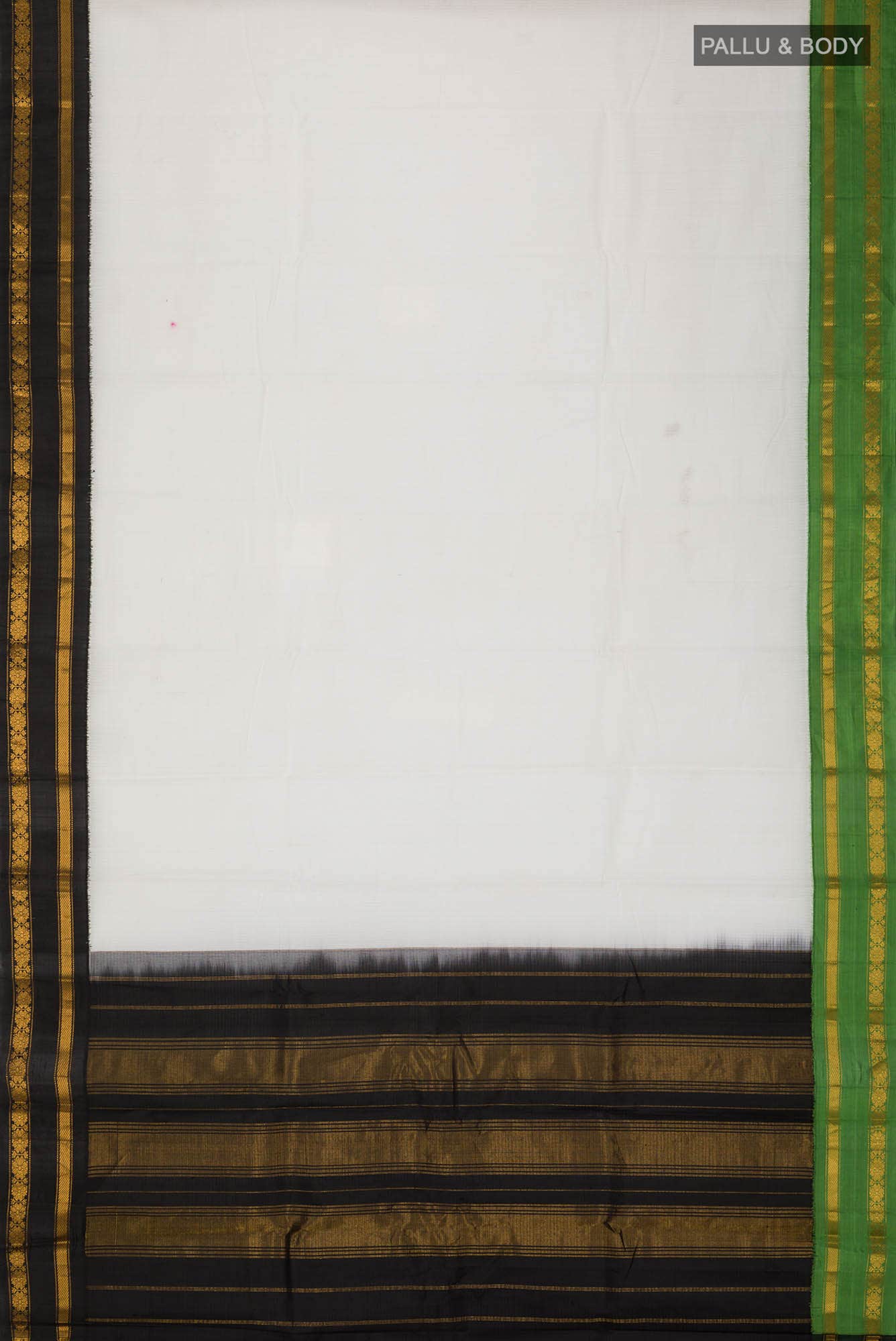 White Cotton Saree - Image 3
