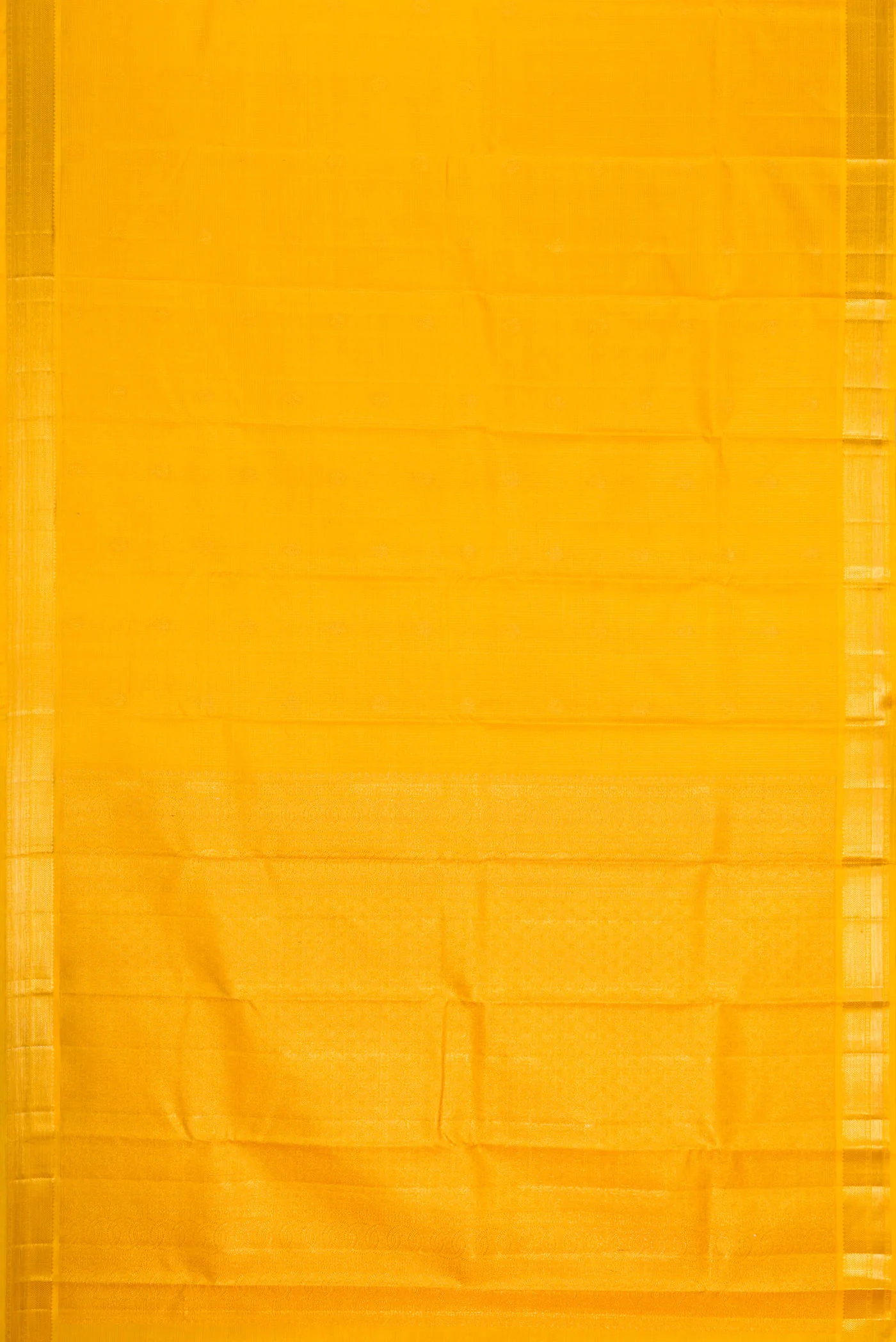 Yellow Dual Tone Kanchipuram Silk Saree - Image 6
