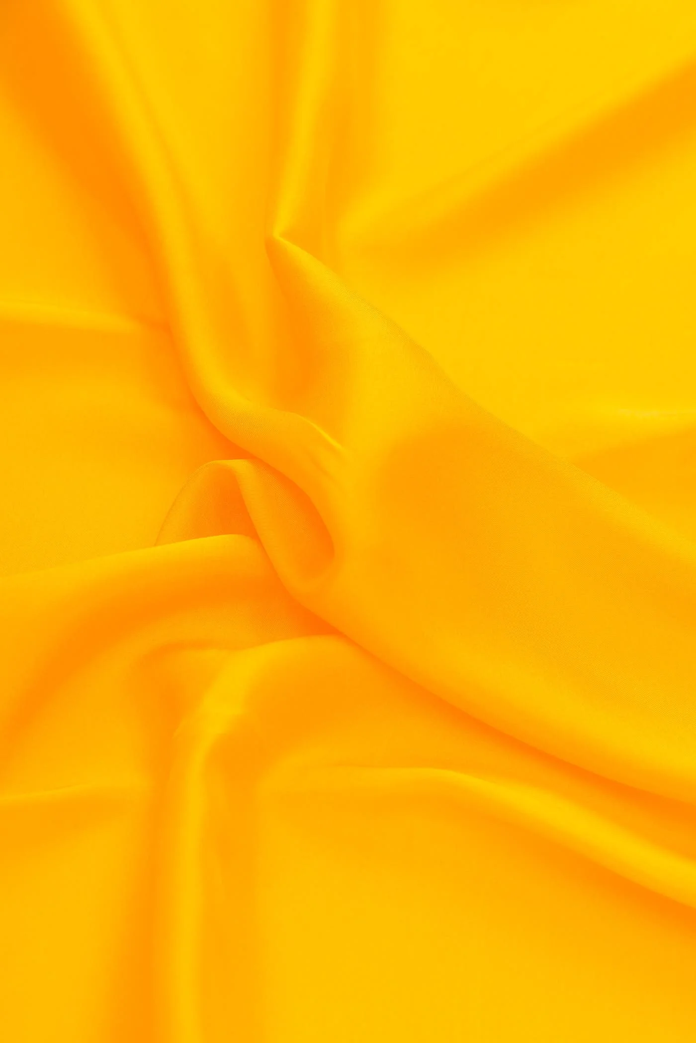 Pure Silk Pure Zari Yellow Dual Tone Mysore Crepe Saree - Image 3