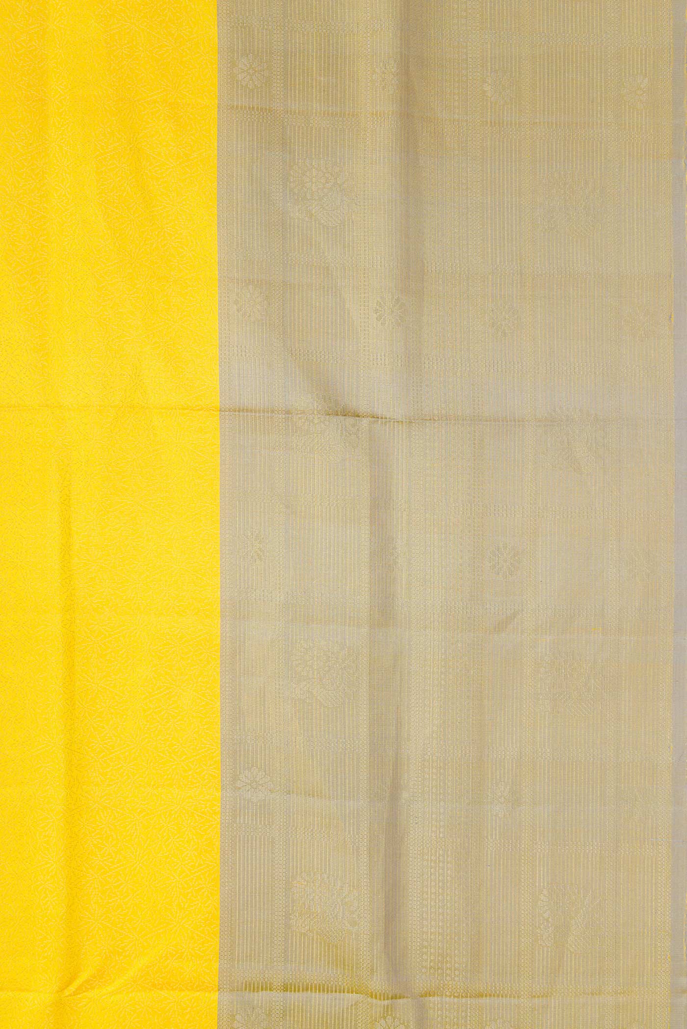 Yellow Dual Tone Soft Silk Saree - Image 3