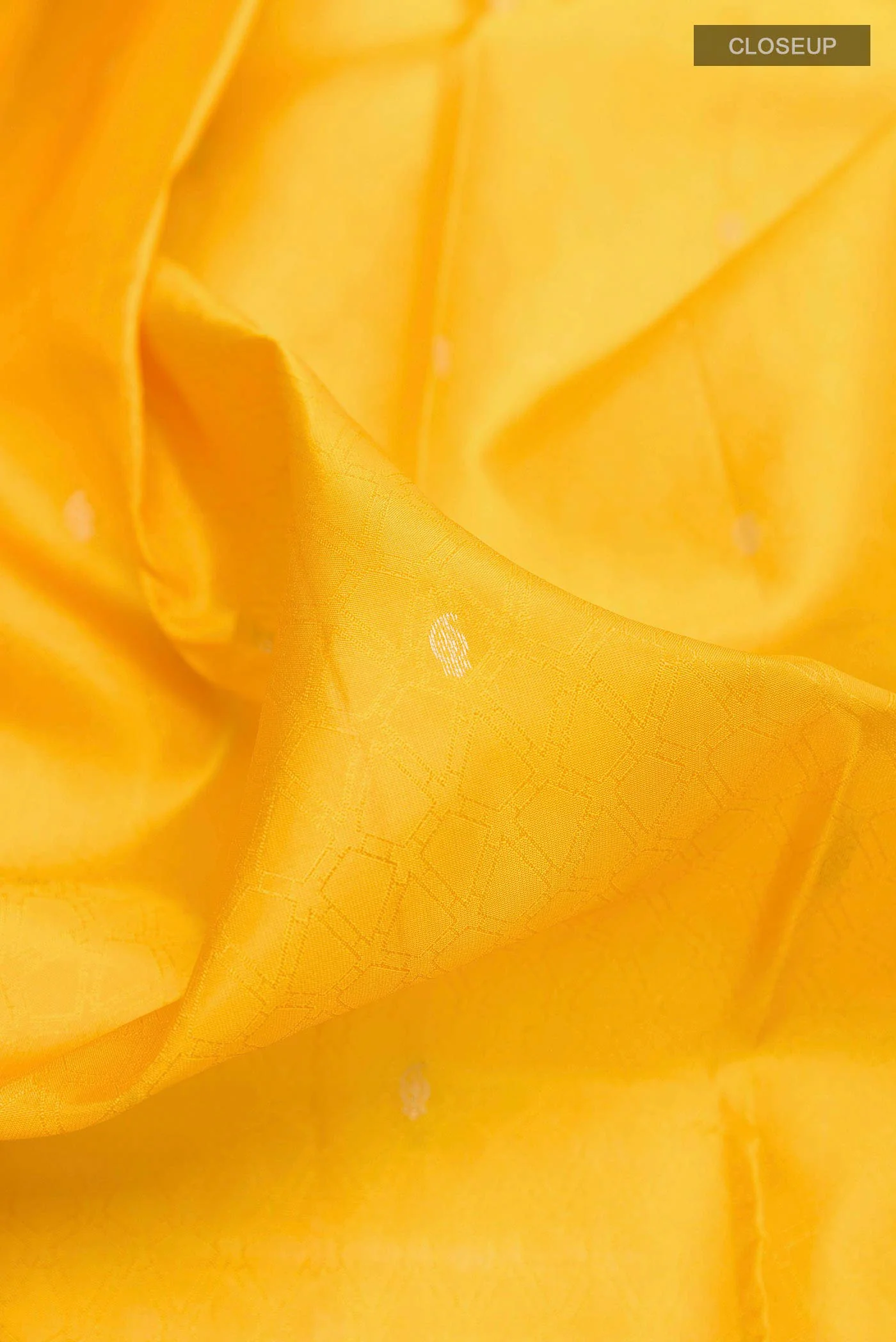 Yellow Kanchipuram Silk Saree - Image 2