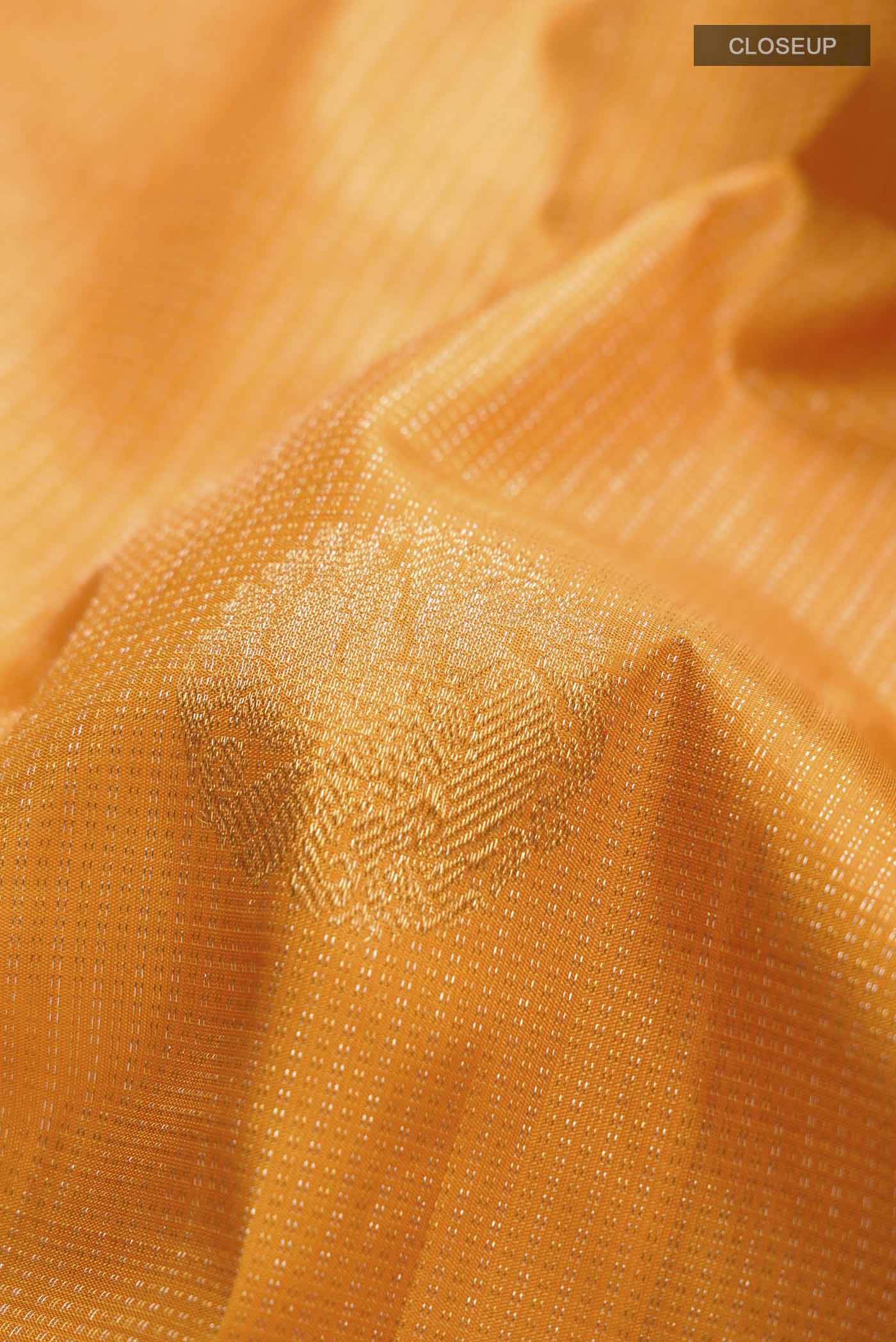 Yellow Kanchipuram Silk Saree - Image 2