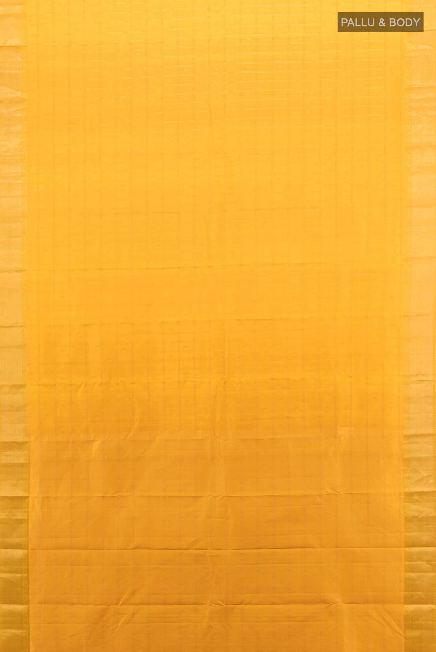 Yellow Kanchipuram Silk Saree - Image 5