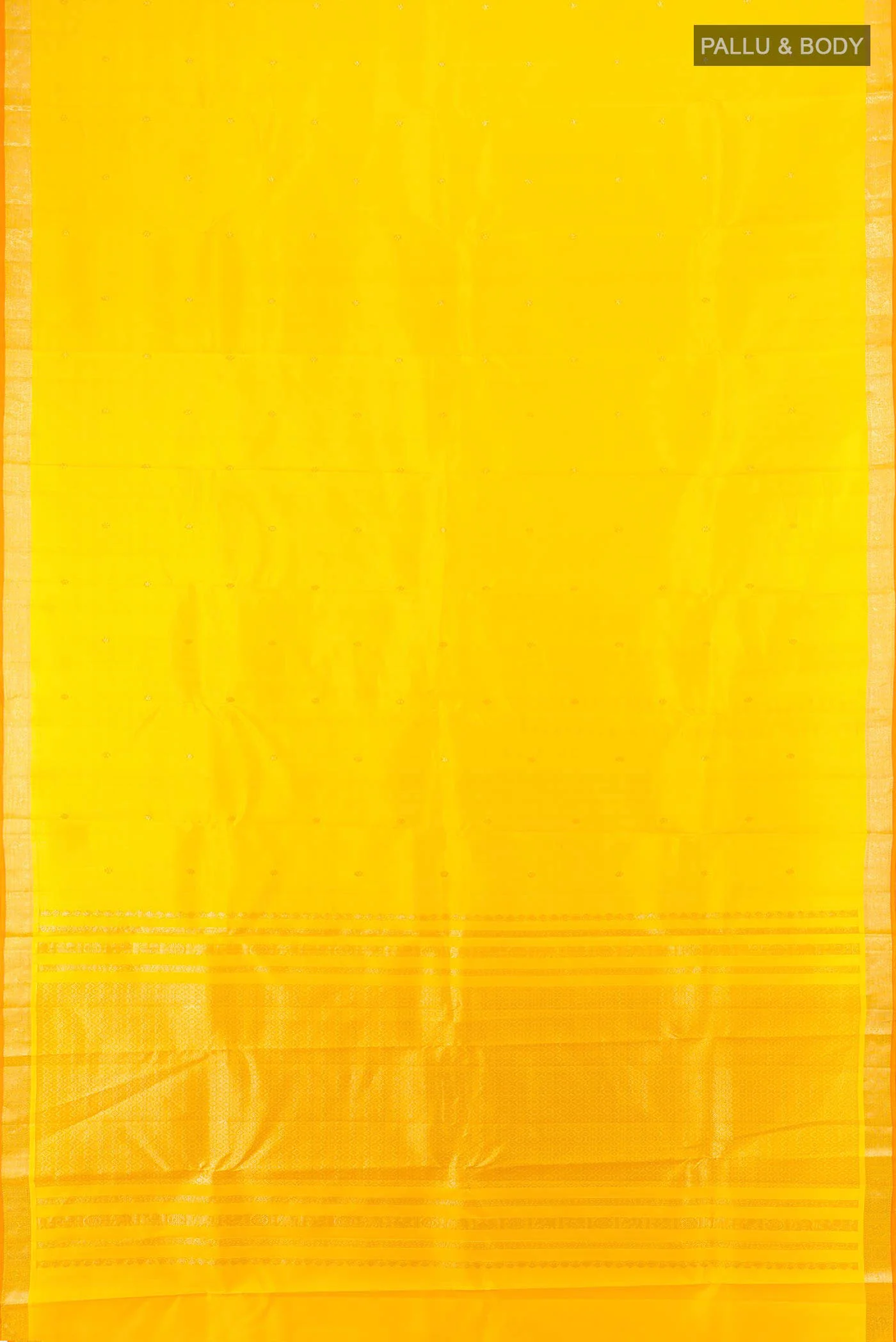 Yellow Kanchipuram Silk Saree - Image 5