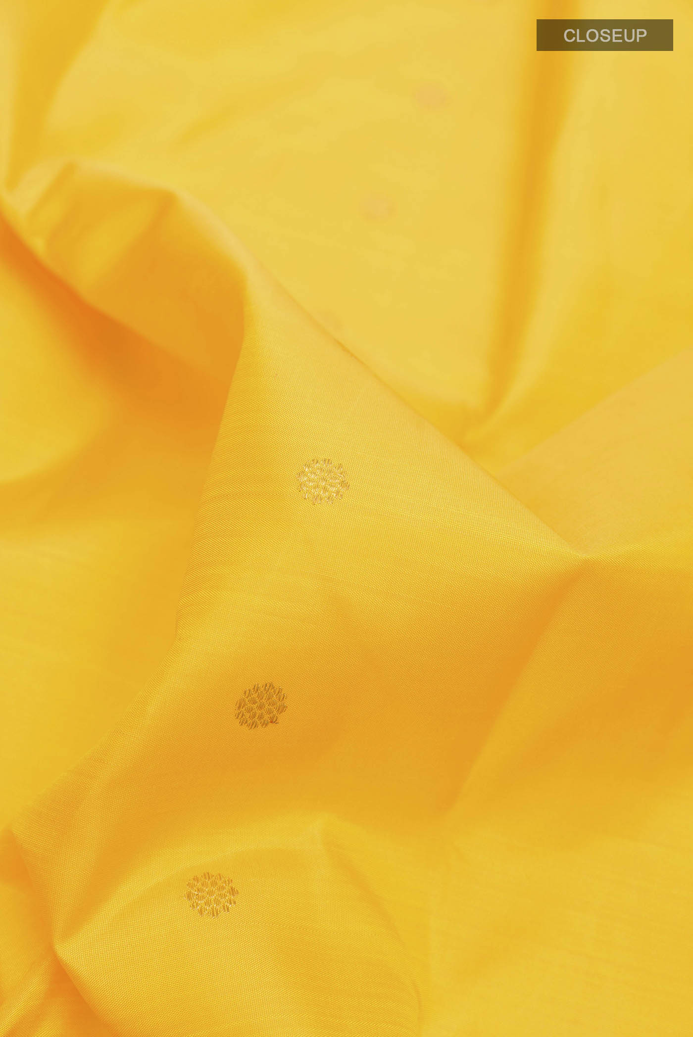 Yellow Kanchipuram Silk Saree - Image 2