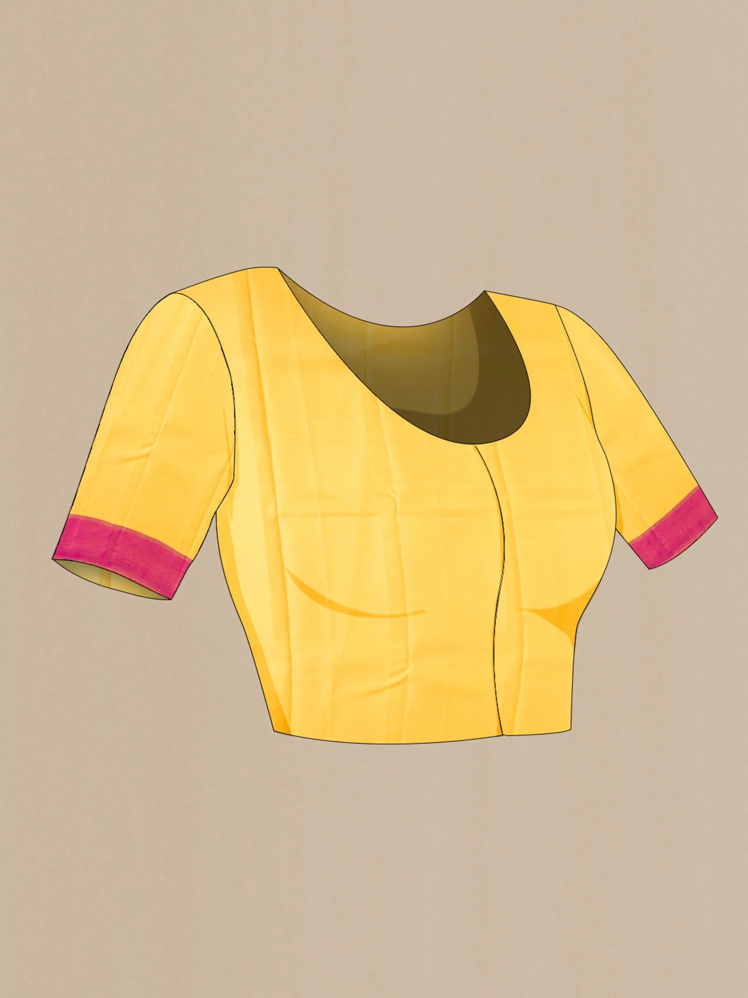 Yellow Kanjivaram Silk Saree - Image 6