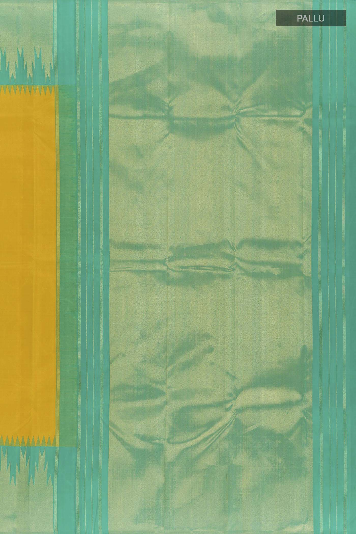 Yellow Kanjivaram Silk Saree - Image 6