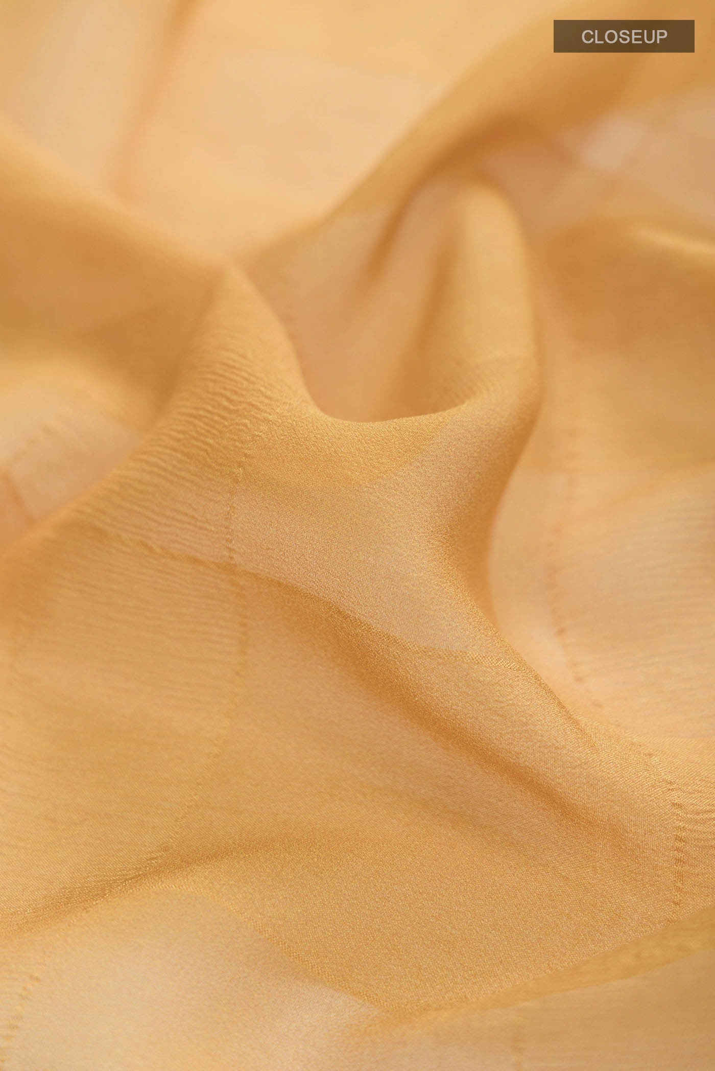 Yellow Mysore Chiffon Saree - Image 2