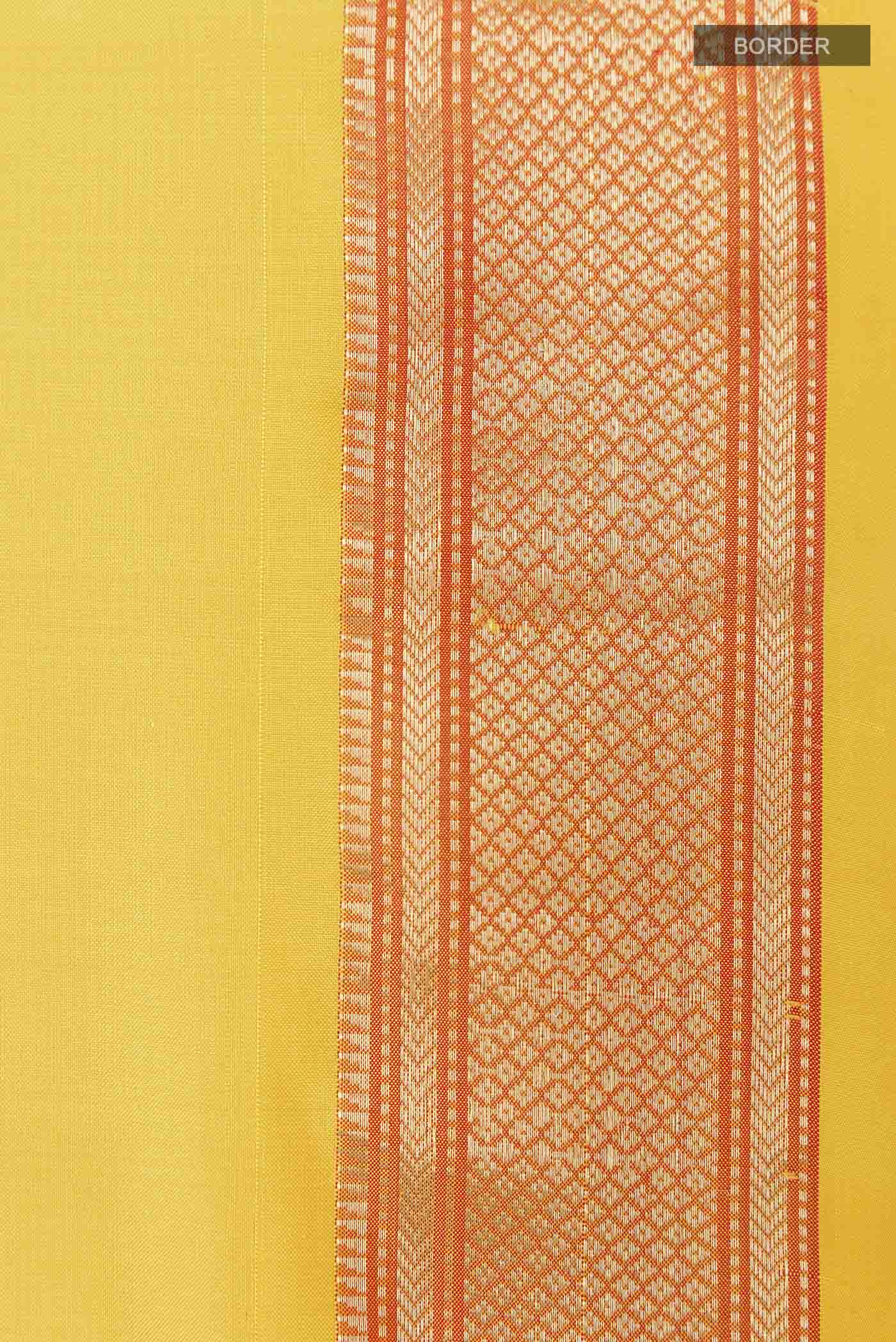 Yellow Paithani Silk Saree - Image 3