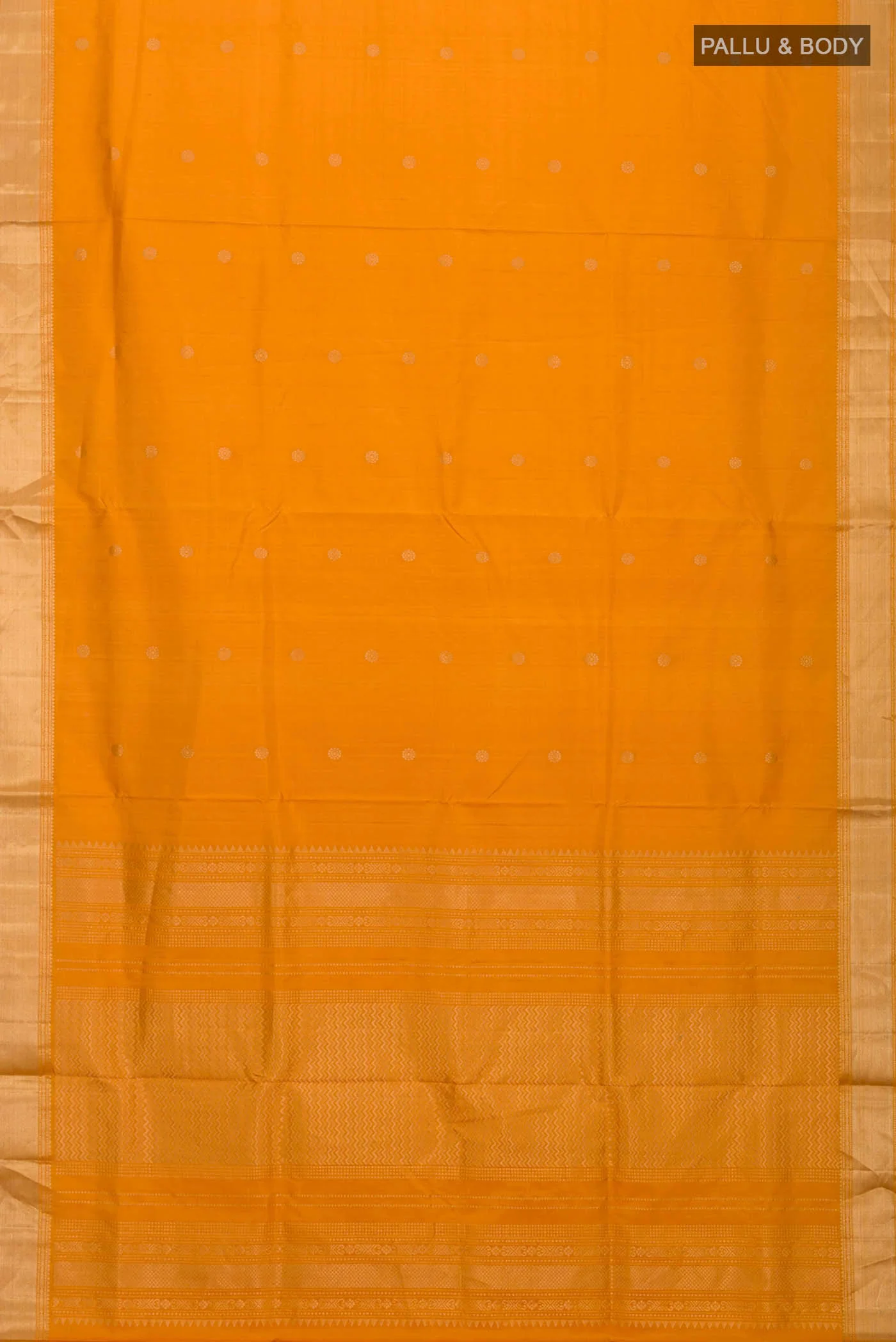 Yellow Soft Silk Saree - Image 5