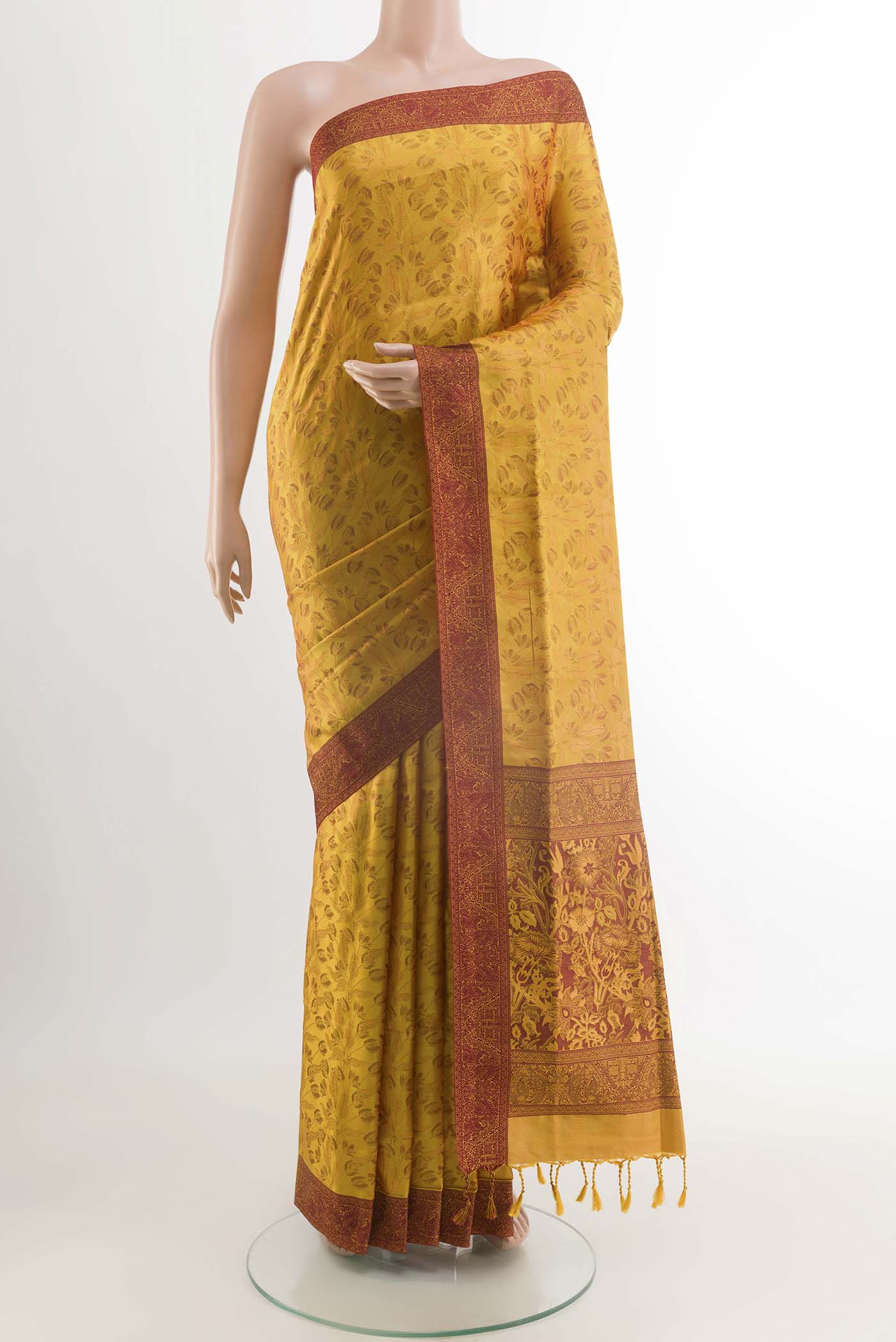 Yellow Soft Silk Saree