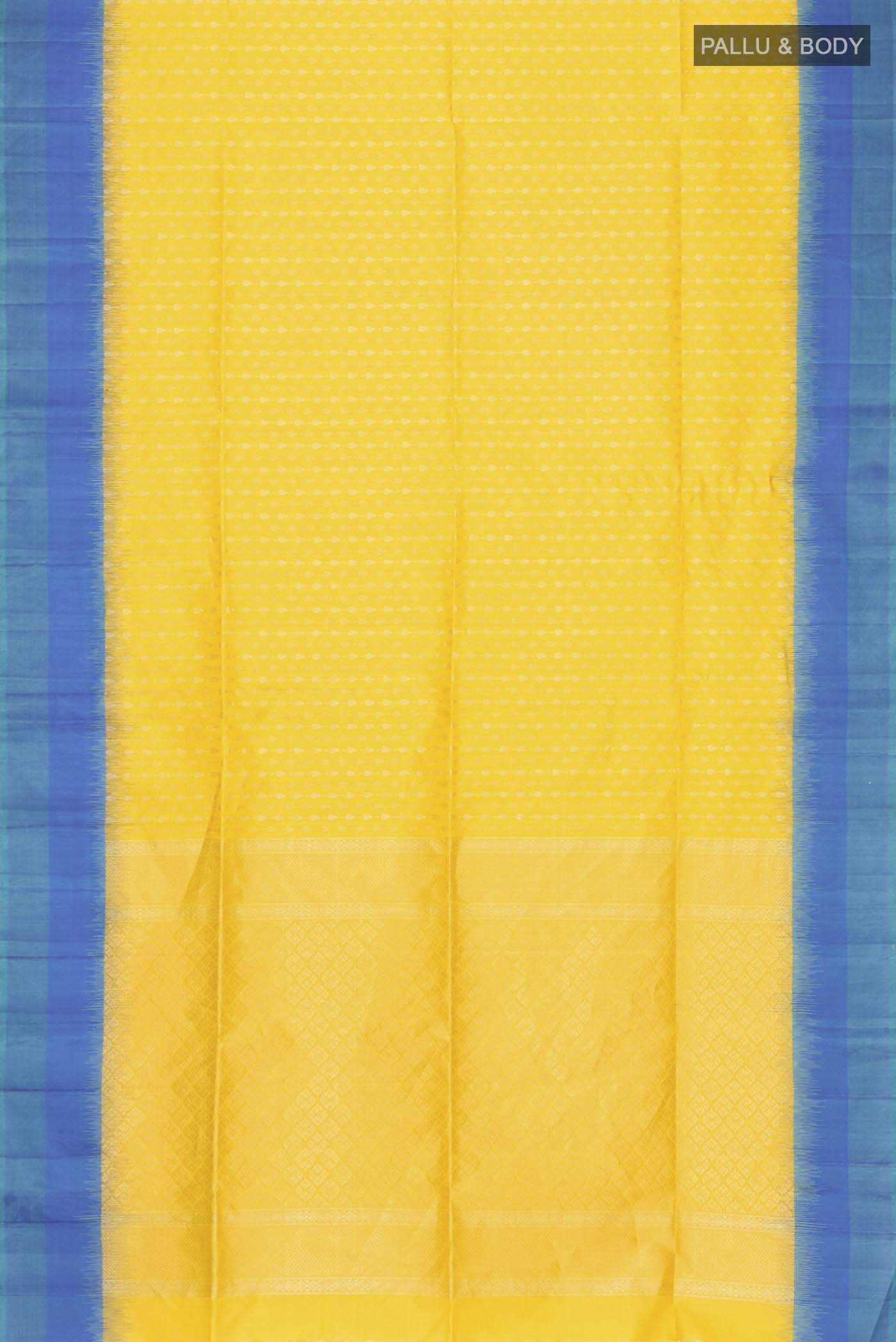 Yellow Soft Silk Saree - Image 5