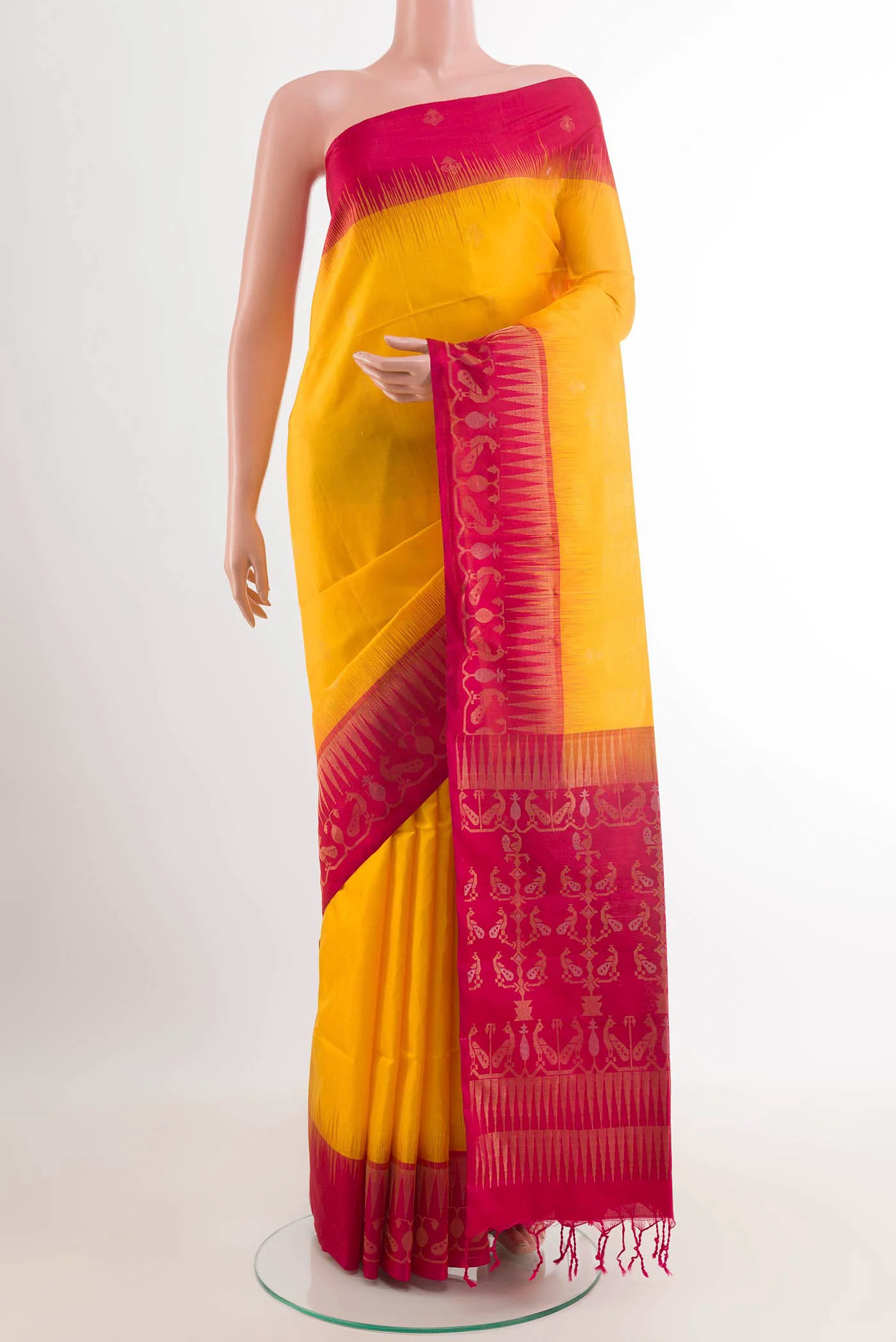 Yellow Soft Silk Saree